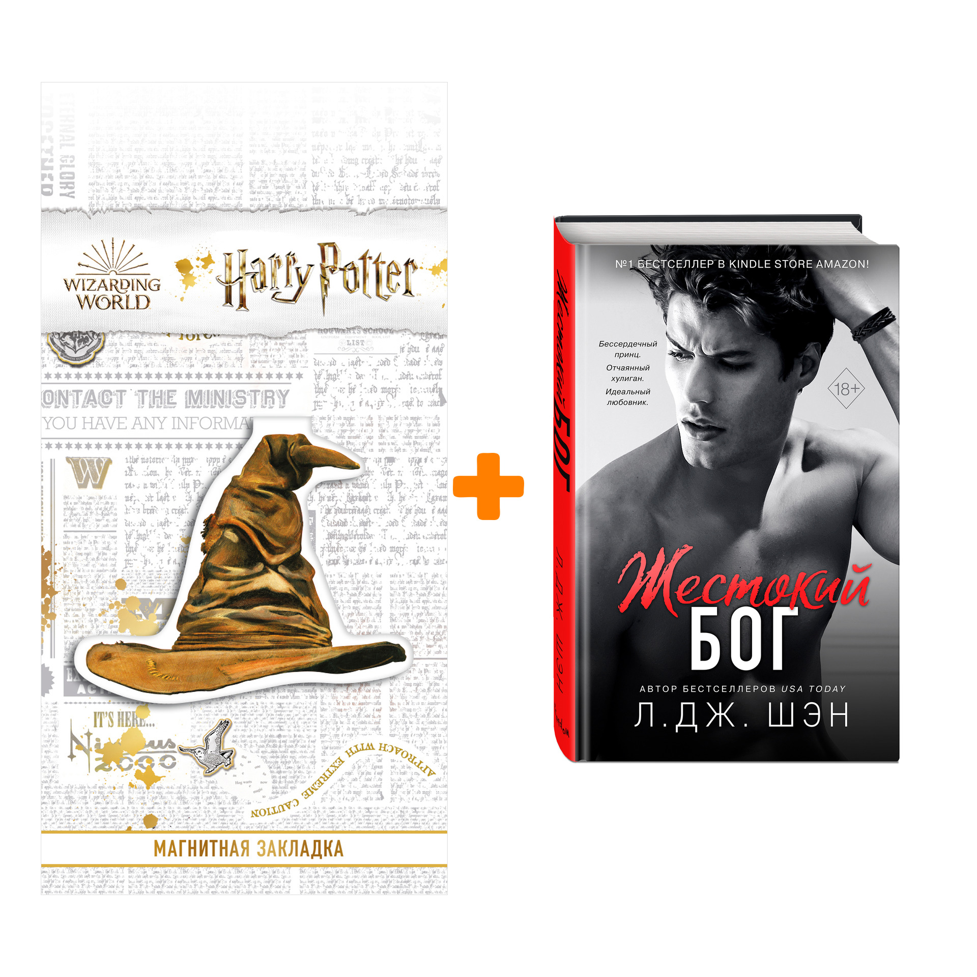 

Набор Школа Всех Святых. Книга 3. Жестокий бог + Закладка Harry Potter Распределяющая шляпа магнитная