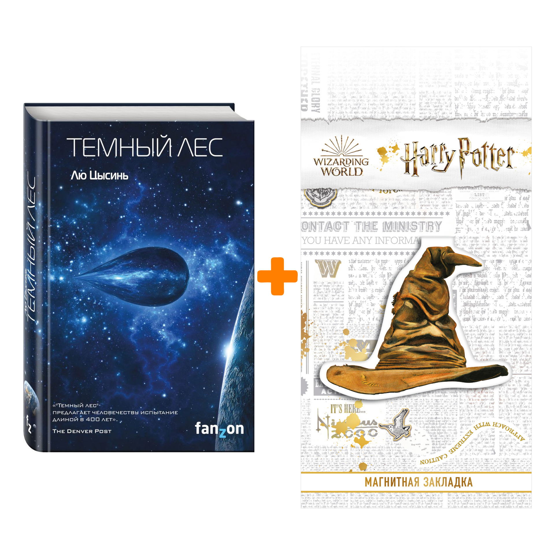 

Набор Темный лес. Лю Цысинь + Закладка Harry Potter Распределяющая шляпа магнитная