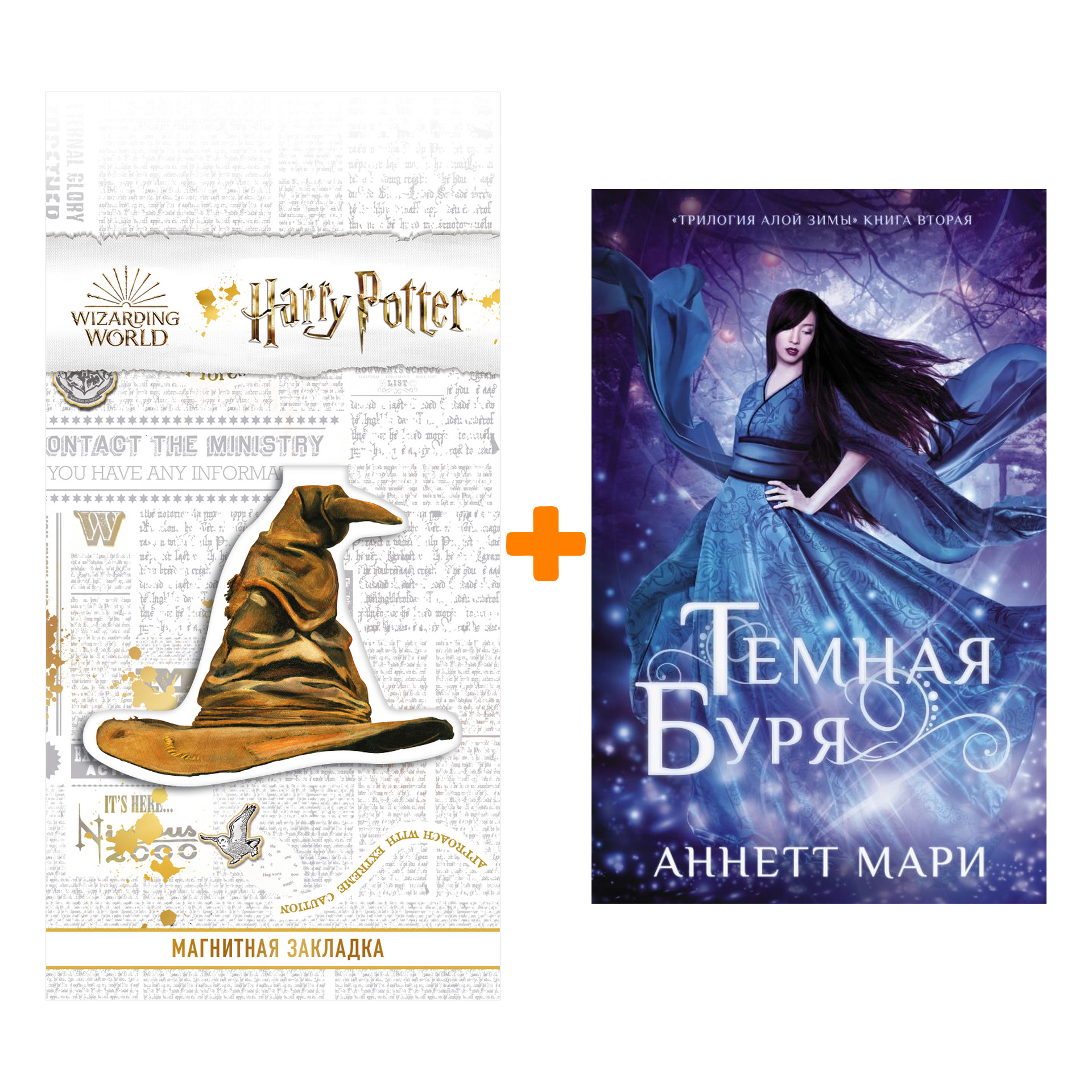 

Набор Темная буря. Мари А. + Закладка Harry Potter Распределяющая шляпа магнитная