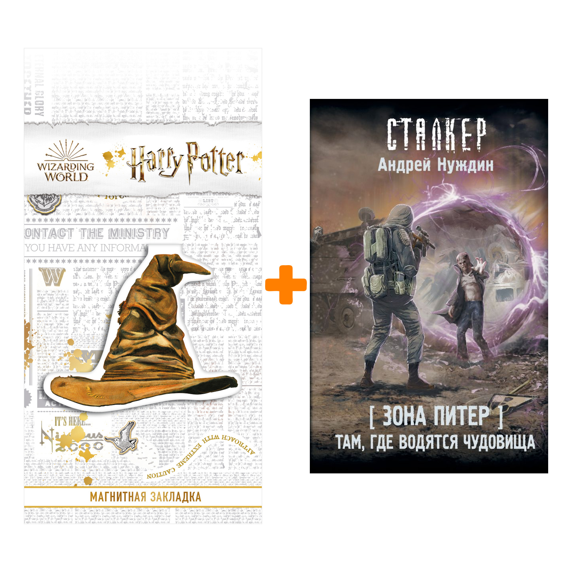 

Набор Зона Питер. Там, где водятся чудовища. Нуждин А.С. + Закладка Harry Potter Распределяющая шляпа магнитная