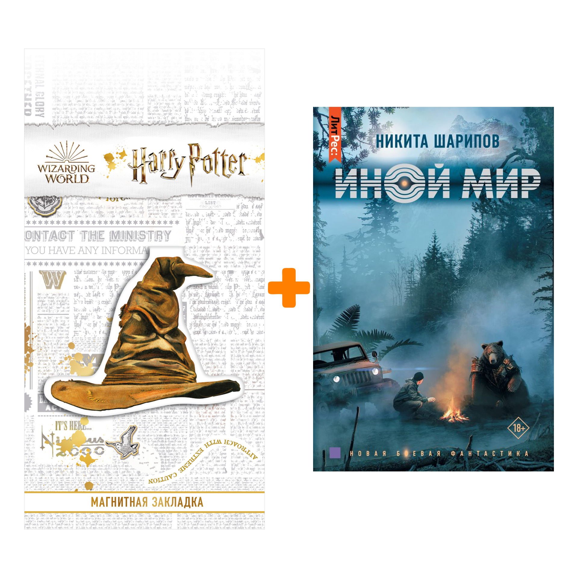 

Набор Иной мир. Шарипов Н. + Закладка Harry Potter Распределяющая шляпа магнитная
