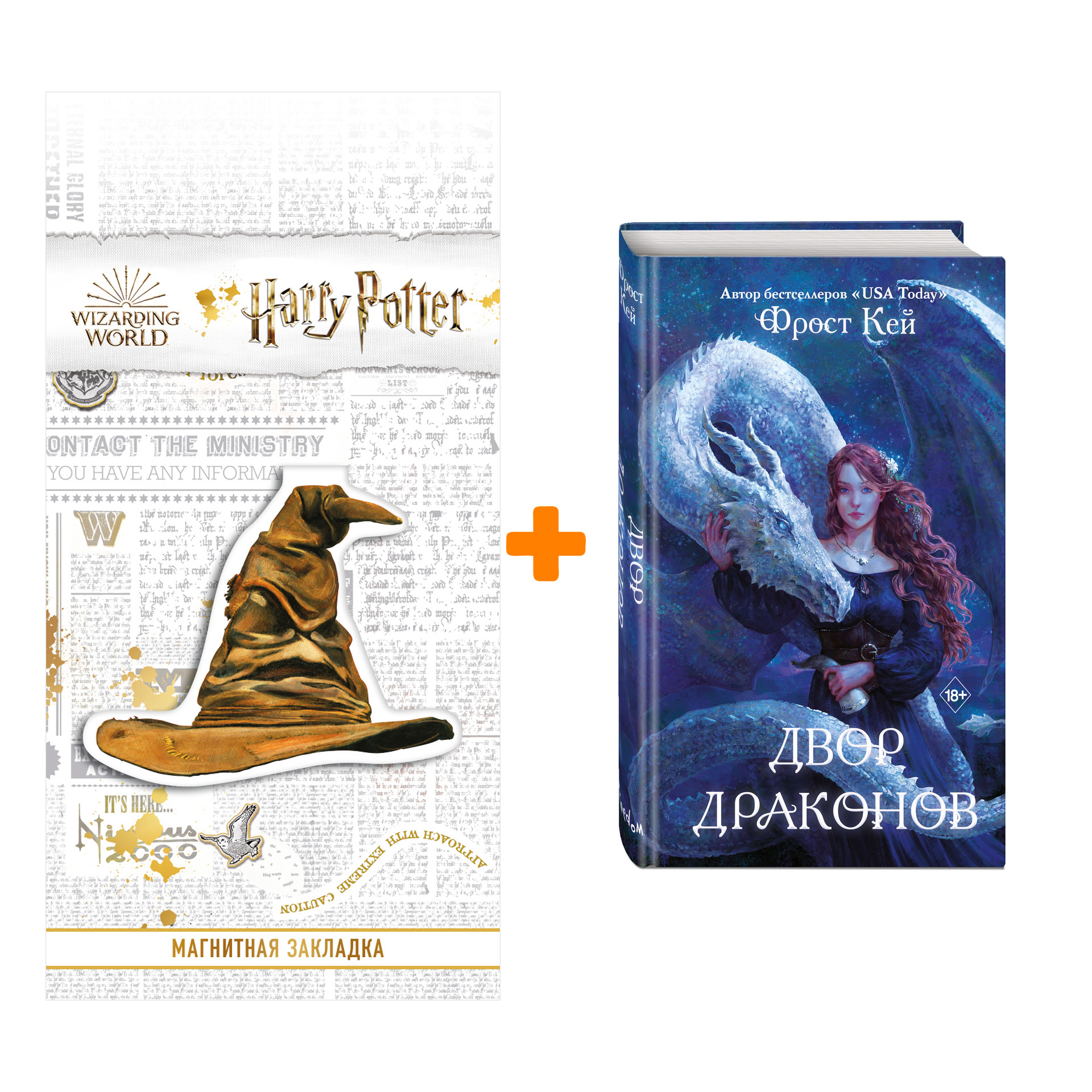 

Набор Драконьи Острова. Книга 1. Двор драконов. Фрост Кей + Закладка Harry Potter Распределяющая шляпа магнитная