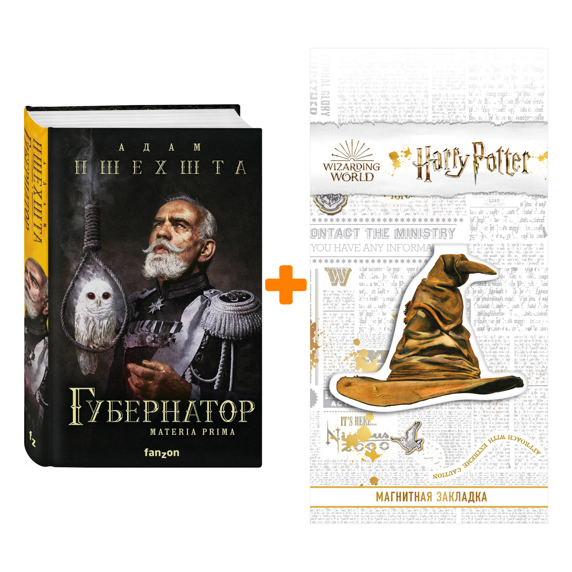 Набор Губернатор. Адам Пшехшта + Закладка Harry Potter Распределяющая шляпа магнитная