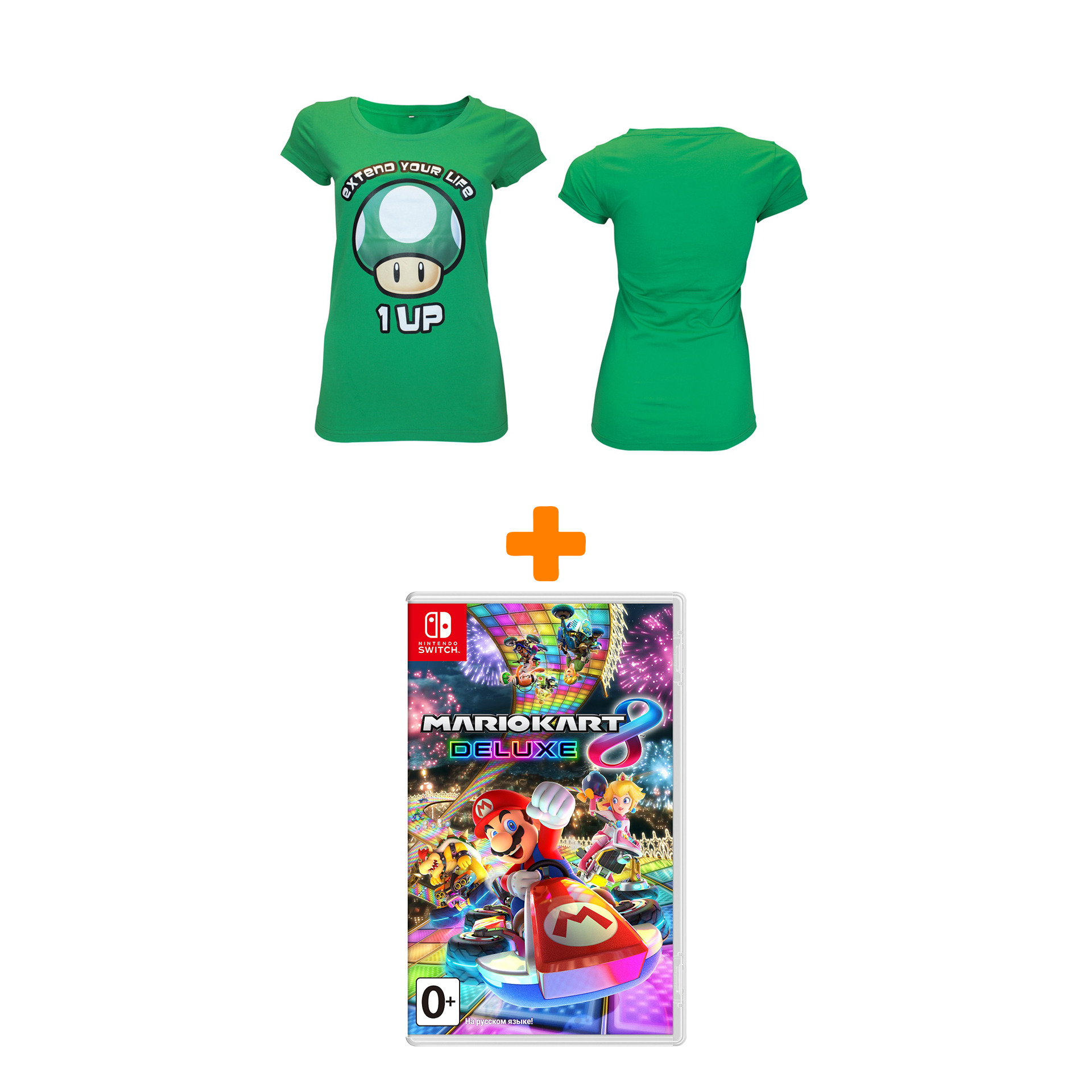 

Набор Mario Kart 8 Deluxe (игра + футболка женская XL)