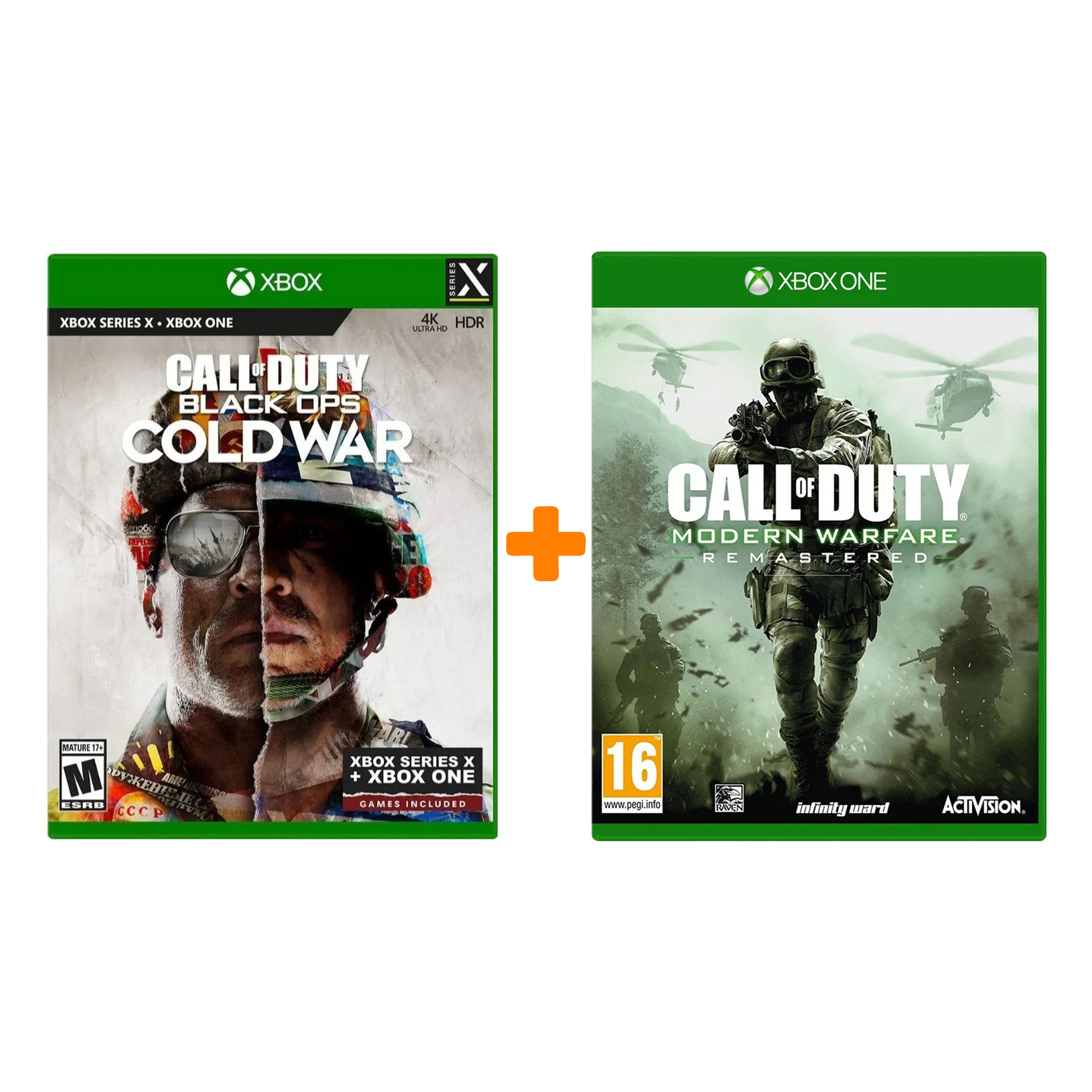 

Call of Duty: Black Ops Cold War [Xbox Series X] + Call of Duty: Modern Warfare Remastered [Xbox One] – Набор