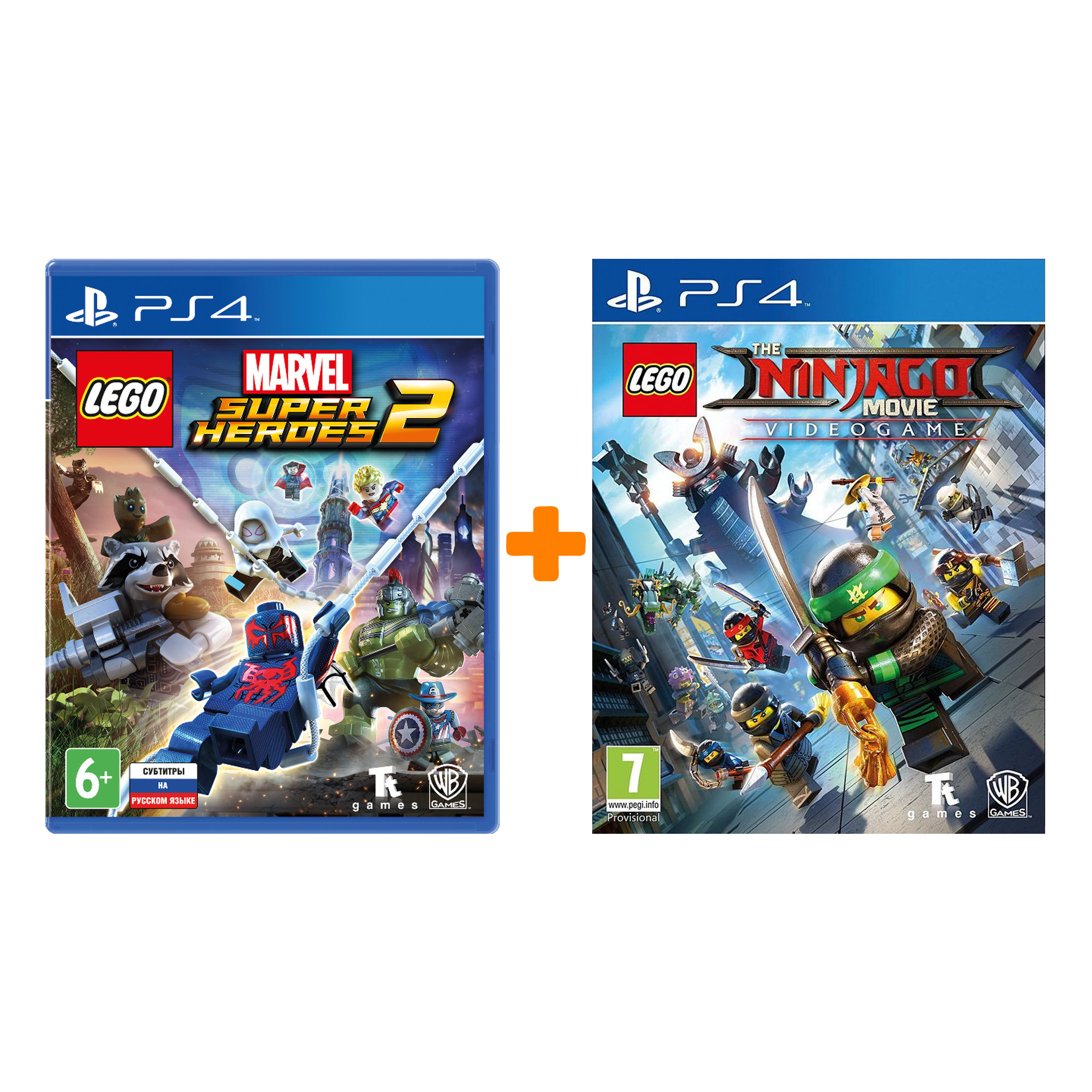 

LEGO Marvel Super Heroes 2 [PS4] + LEGO: Ниндзяго Фильм: Видеоигра [PS4] – Набор