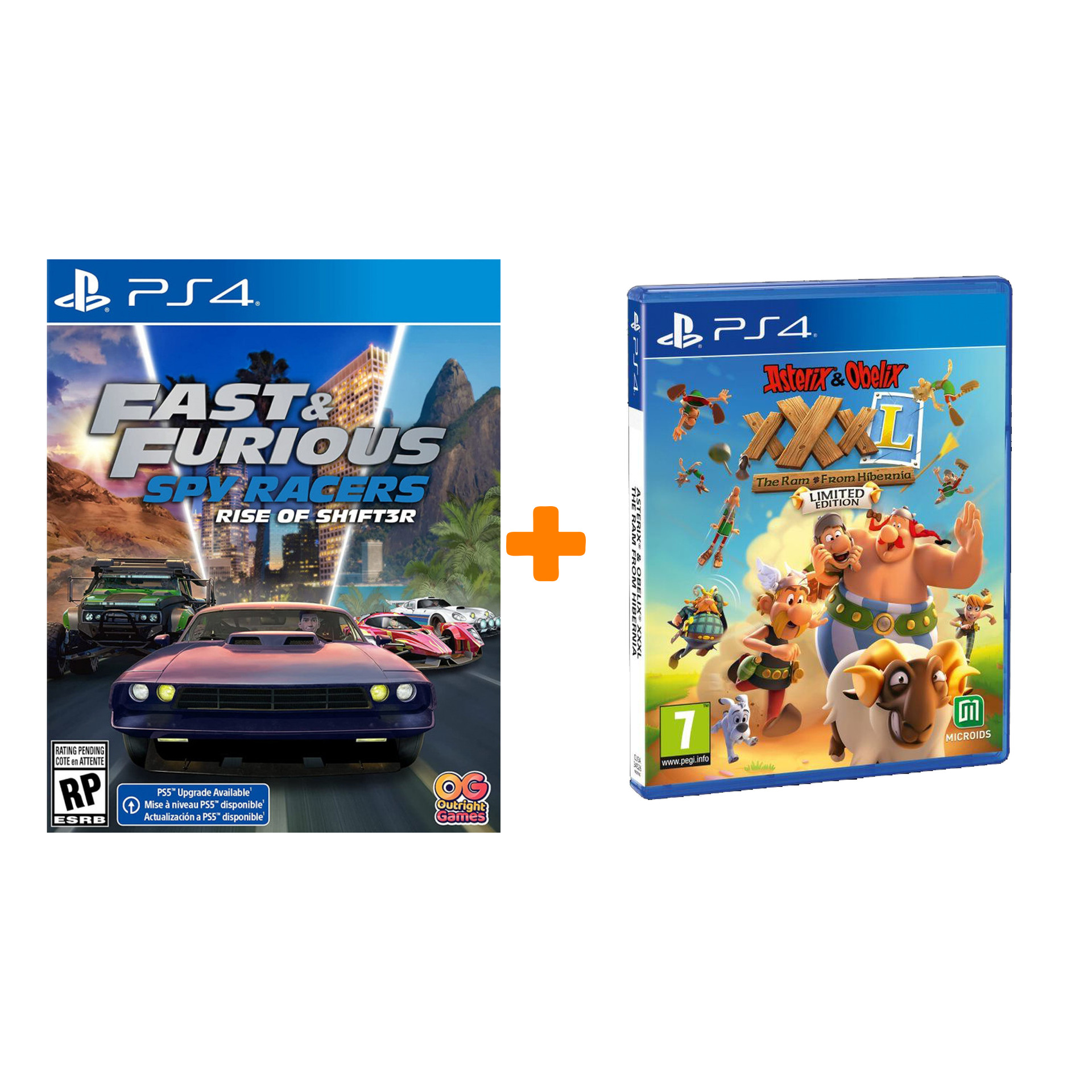 

Asterix & Obelix XXXL: The Ram From Hibernia. Limited Edition [PS4] + Fast & Furious Spy Racers: Подъем SH1FT3R [PS4] – Набор