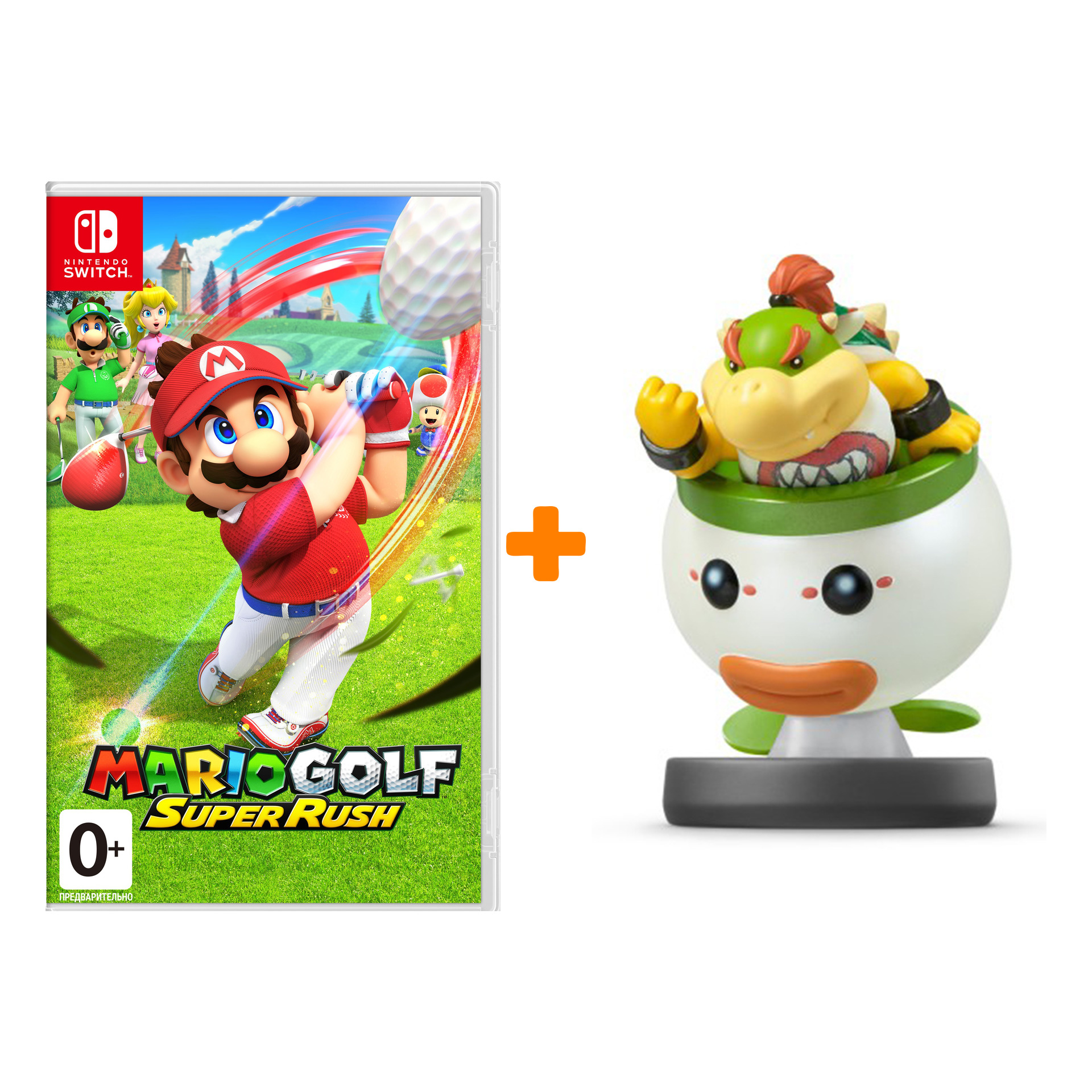 

Набор Mario Golf: Super Rush [Switch, русская версия] + amiibo Боузер-Младший