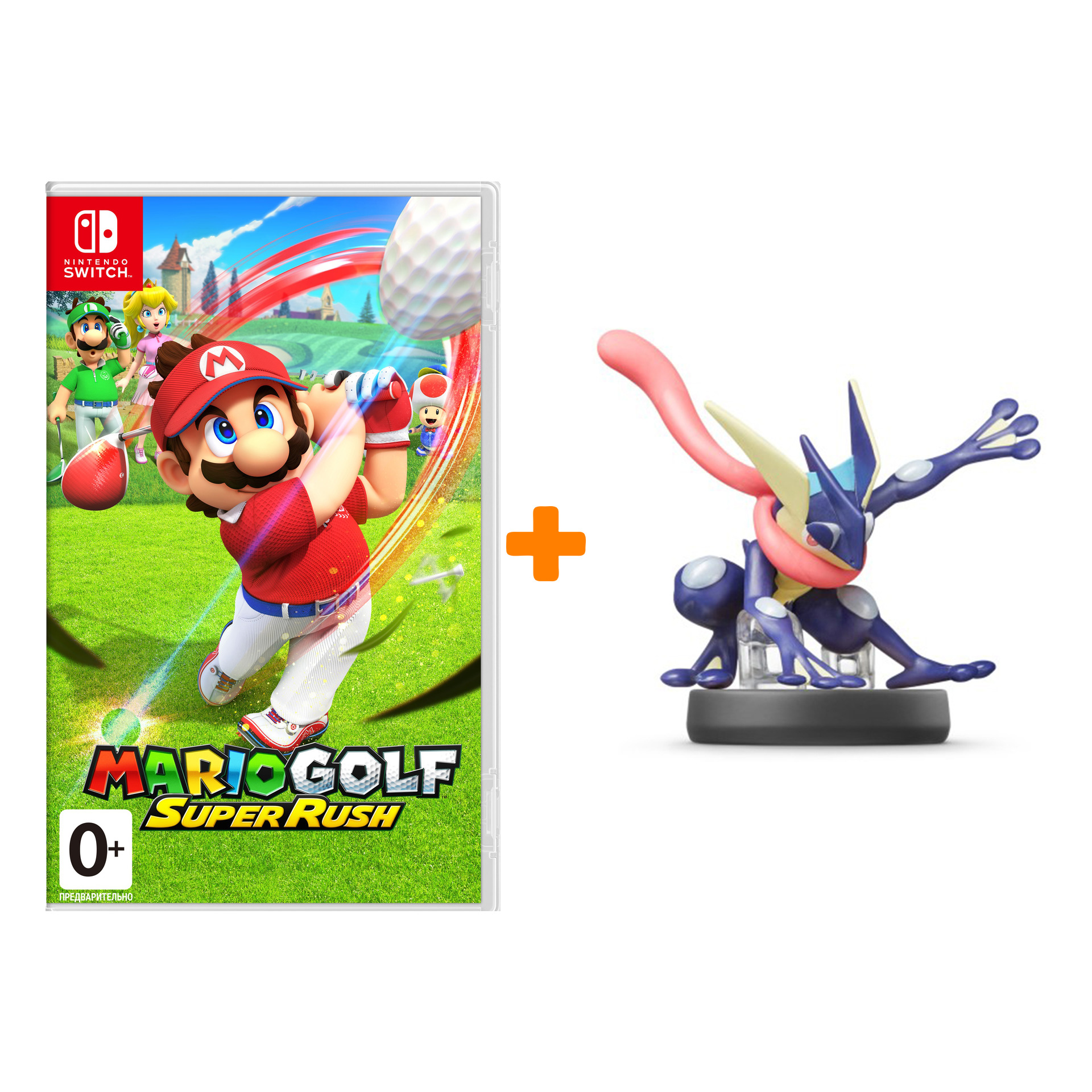 

Набор Mario Golf: Super Rush [Switch, русская версия] + amiibo Грениндзя