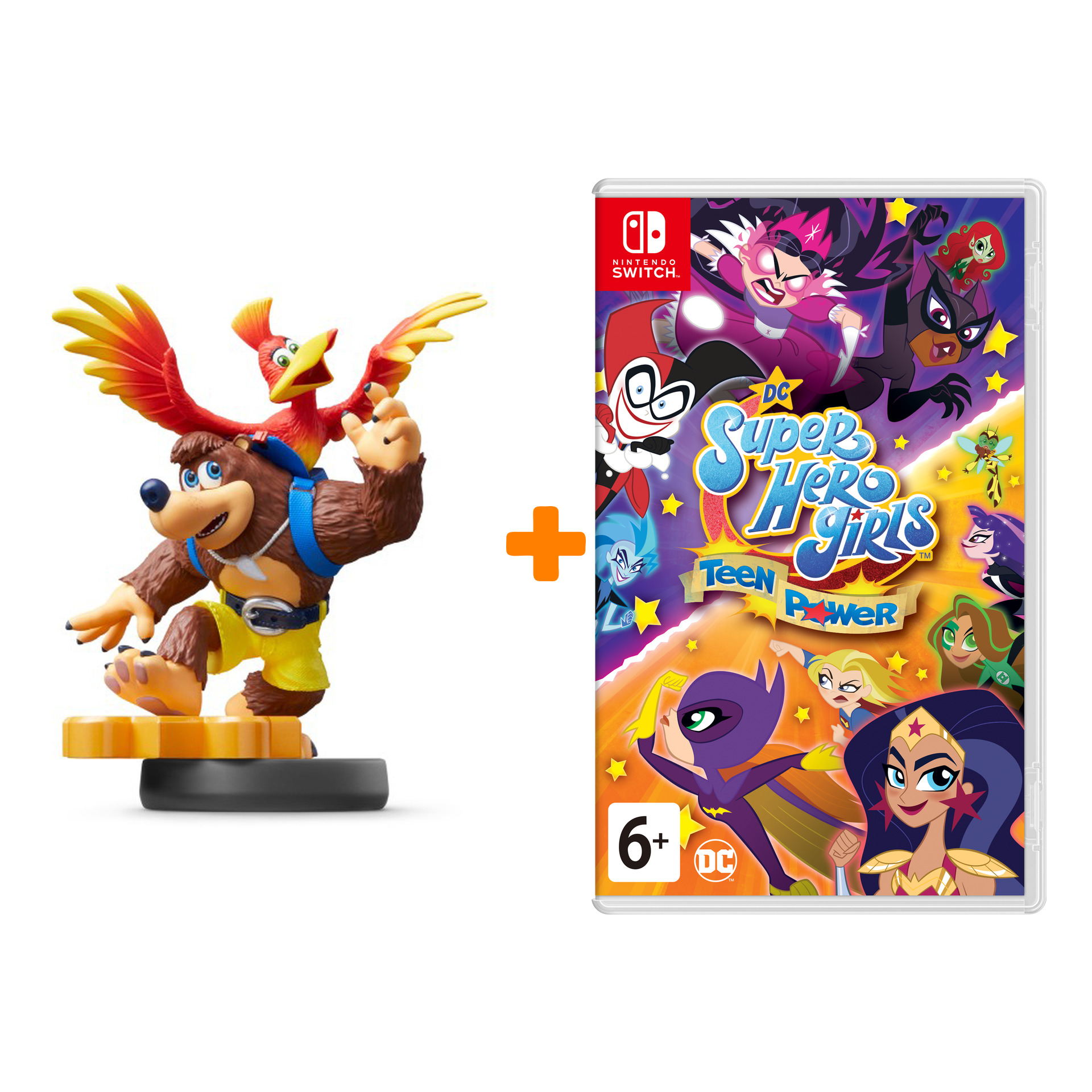 

Набор DC Super Hero Girls: Teen Power [Switch, английская версия] + amiibo Банджо и Казуи