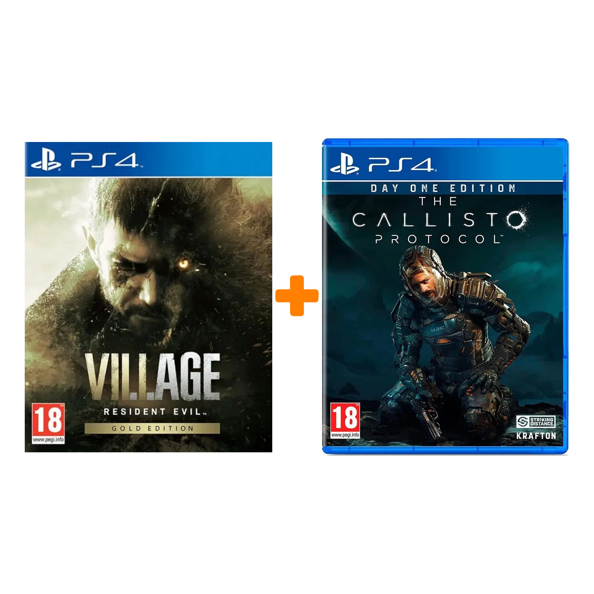 

Набор The Callisto Protocol. Day One Edition [PS4, русские субтитры] + Resident Evil Village. Gold Edition [PS4, русская версия]