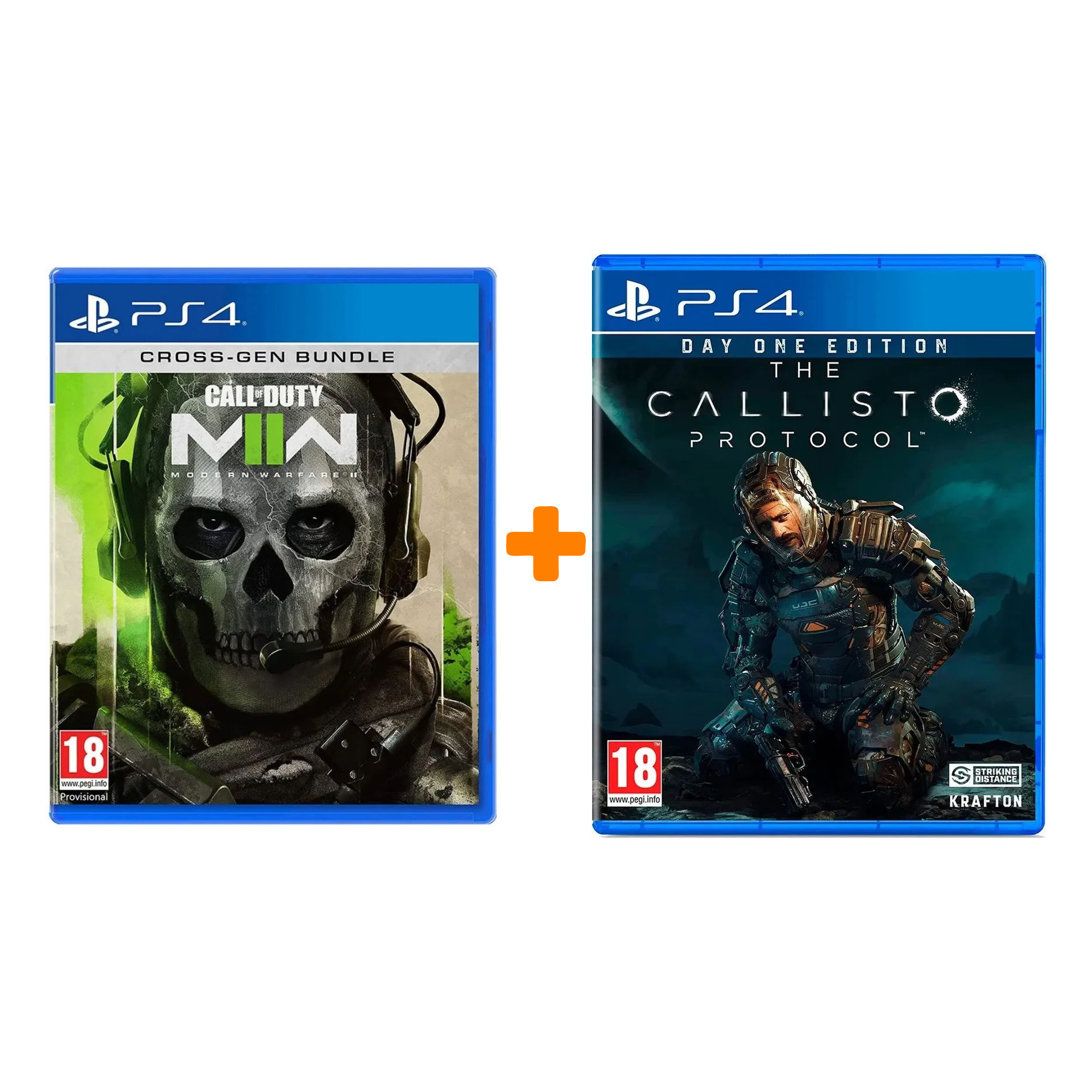 

Набор The Callisto Protocol. Day One Edition [PS4, русские субтитры] + Call of Duty: Modern Warfare II [PS4, русская версия]