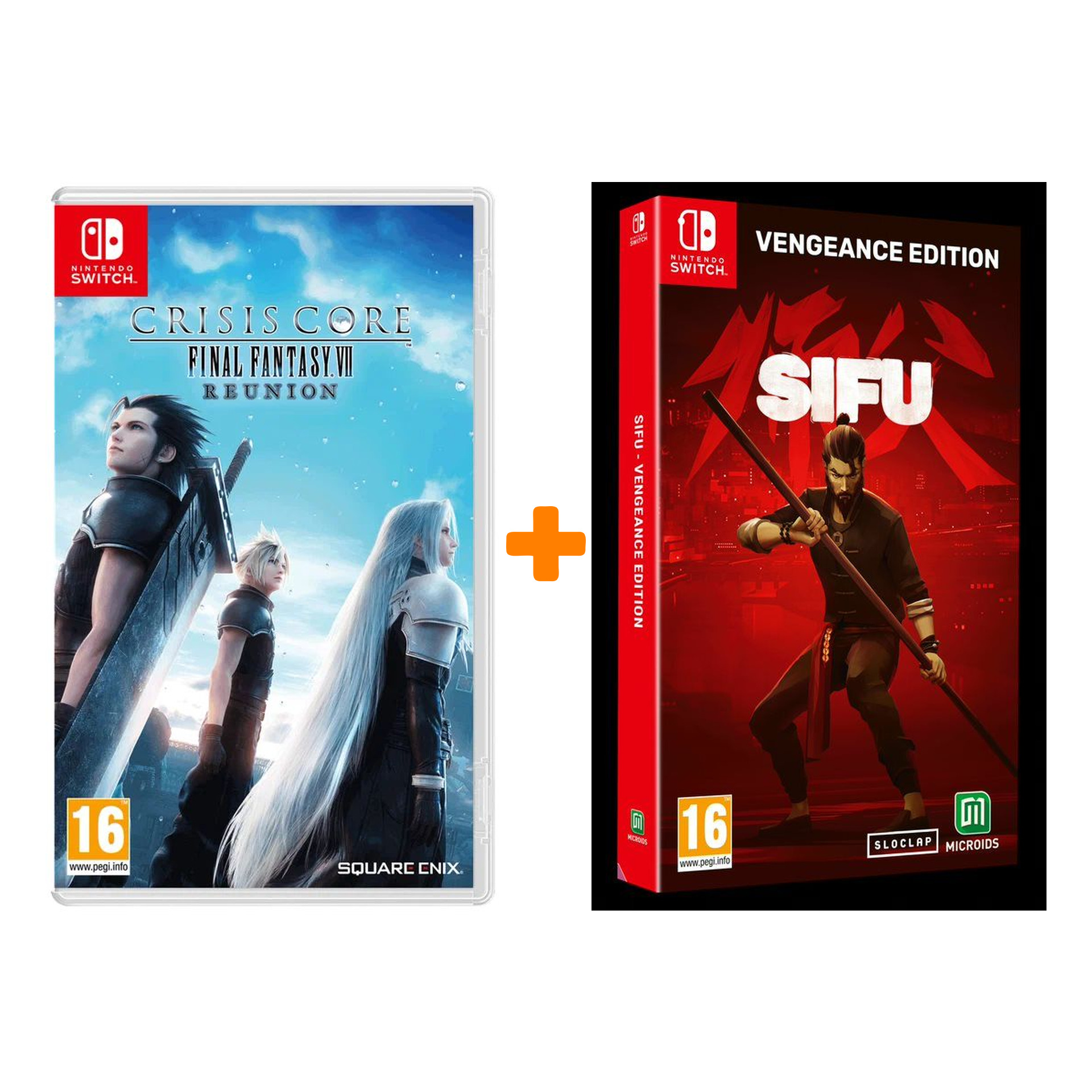 

Набор Crisis Core: Final Fantasy VII Reunion [Switch, английская версия] + SIFU. Vengeance Edition [Switch, русские субтитры]