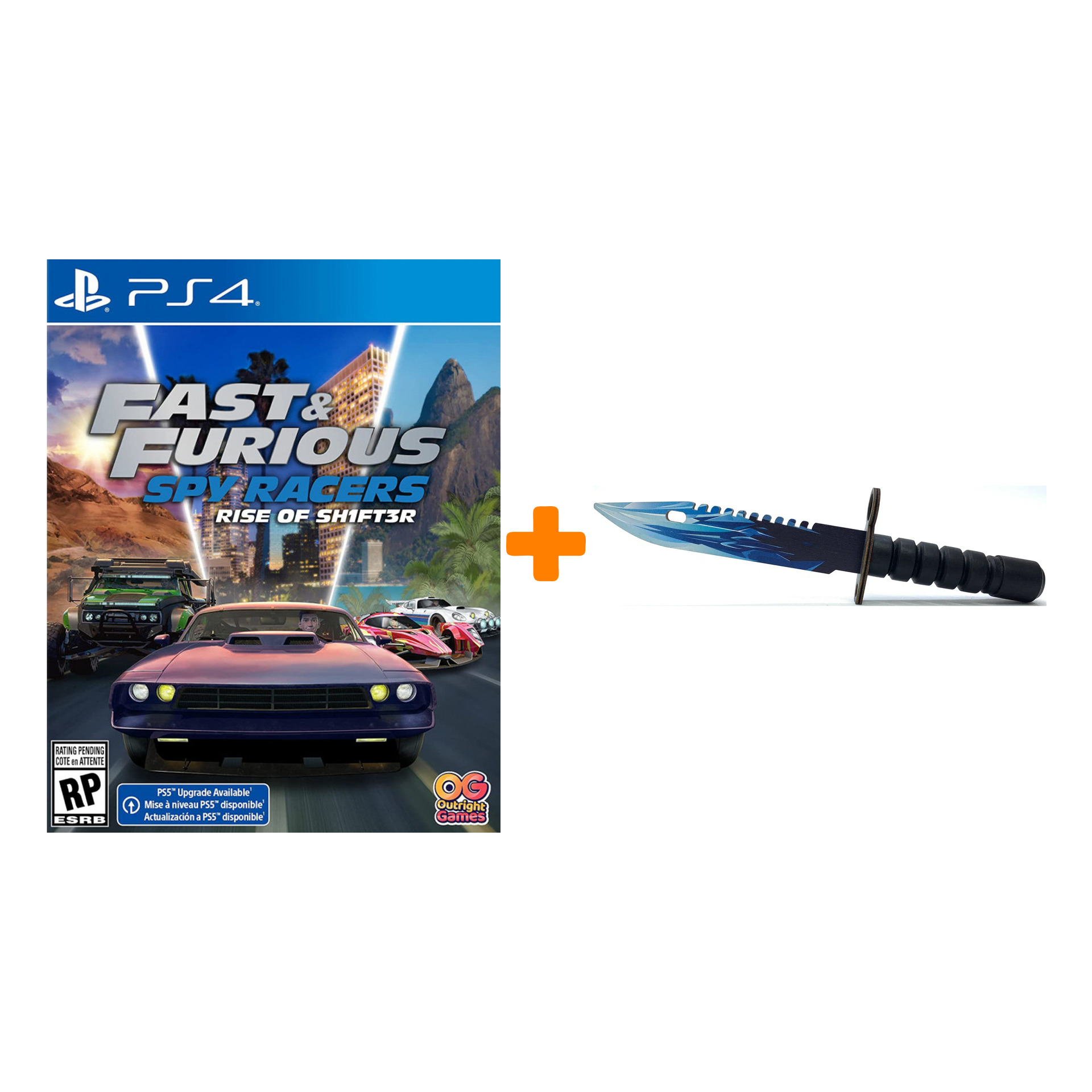 

Набор Fast & Furious Spy Racers: Подъем SH1FT3R [PS4, русская версия] + Оружие игровое штык-нож М9 Байонет 2 Драгон Гласс деревянный