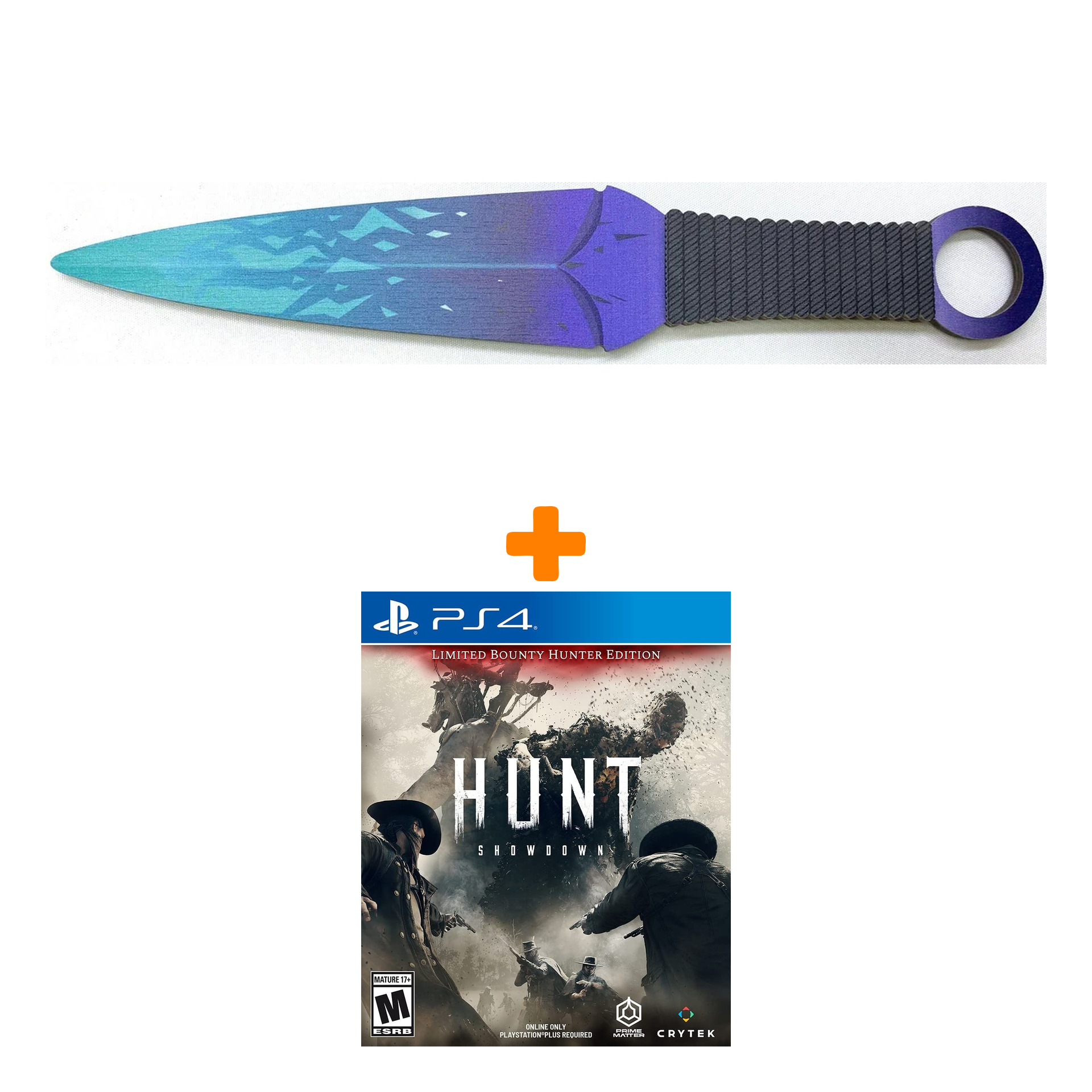 

Набор Hunt Showdown. Limited Bounty Hunter [PS4, русские субтитры] + Оружие игровое нож Кунай 2 Холодное пламя деревянный