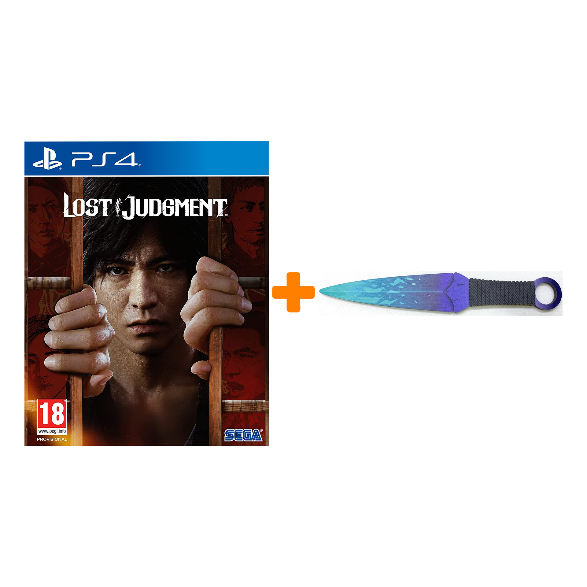 

Набор Lost Judgment [PS4, английская версия] + Оружие игровое нож Кунай 2 Холодное пламя деревянный