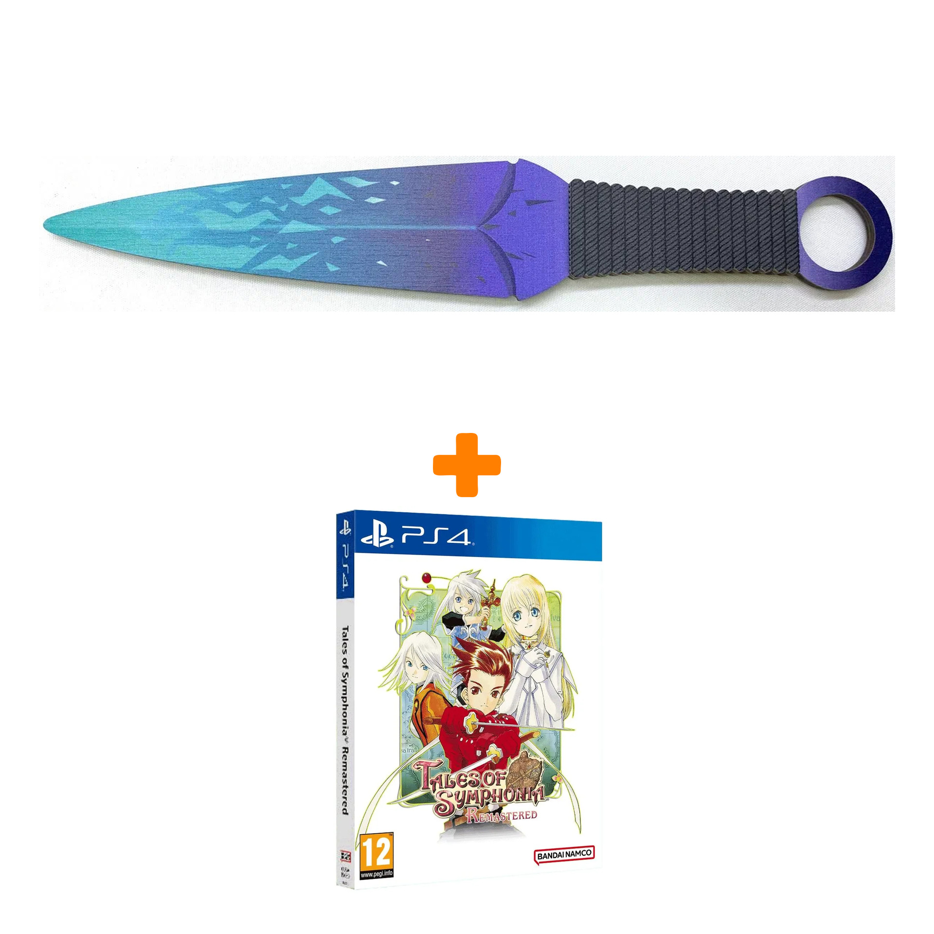 

Набор Tales of Symphonia Remastered. Chosen Edition [PS4, русские субтитры] + Оружие игровое нож Кунай 2 Холодное пламя деревянный