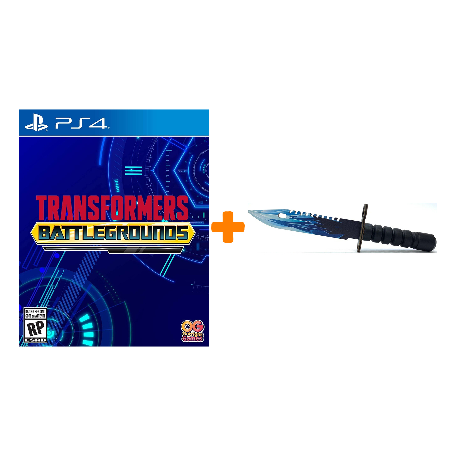 

Набор Transformers: Battlegrounds [PS4, русские субтитры] + Оружие игровое штык-нож М9 Байонет 2 Драгон Гласс деревянный