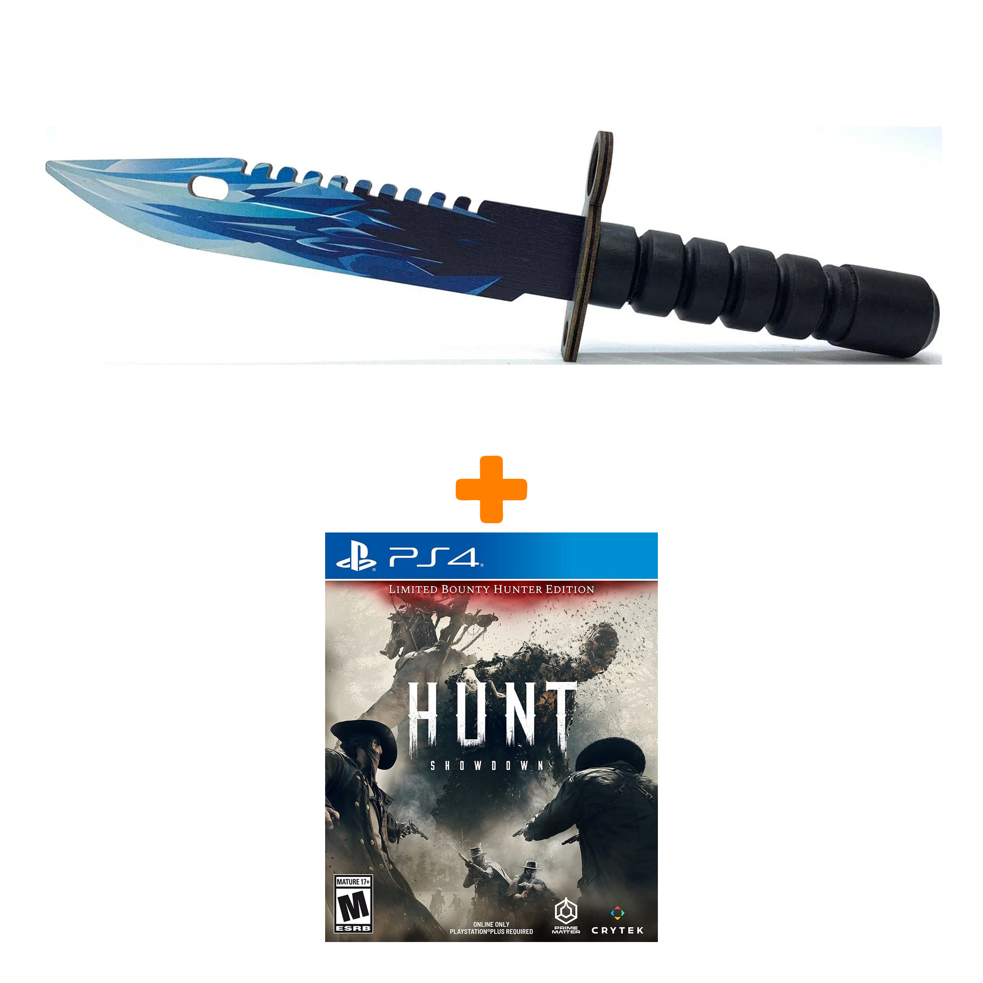 

Набор Hunt Showdown. Limited Bounty Hunter [PS4, русские субтитры] + Оружие игровое штык-нож М9 Байонет 2 Драгон Гласс деревянный
