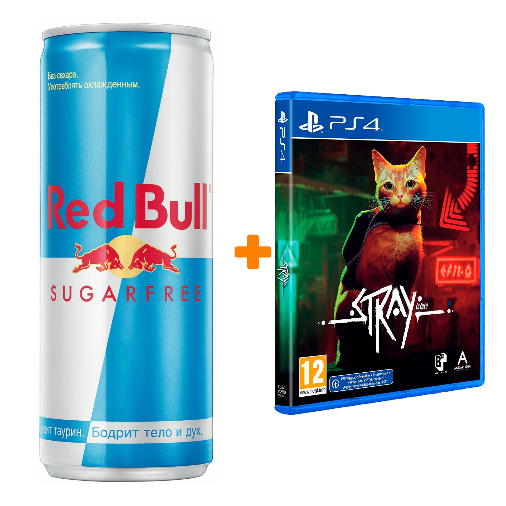 

Набор Stray [PS4, русские субтитры] + Напиток энергетический Red Bull Без сахара 250мл