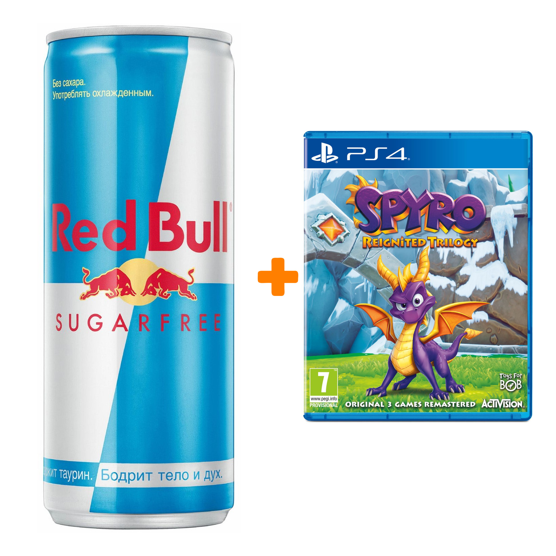 

Набор Spyro Reignited Trilogy [PS4, английская версия] + Напиток энергетический Red Bull Без сахара 250мл