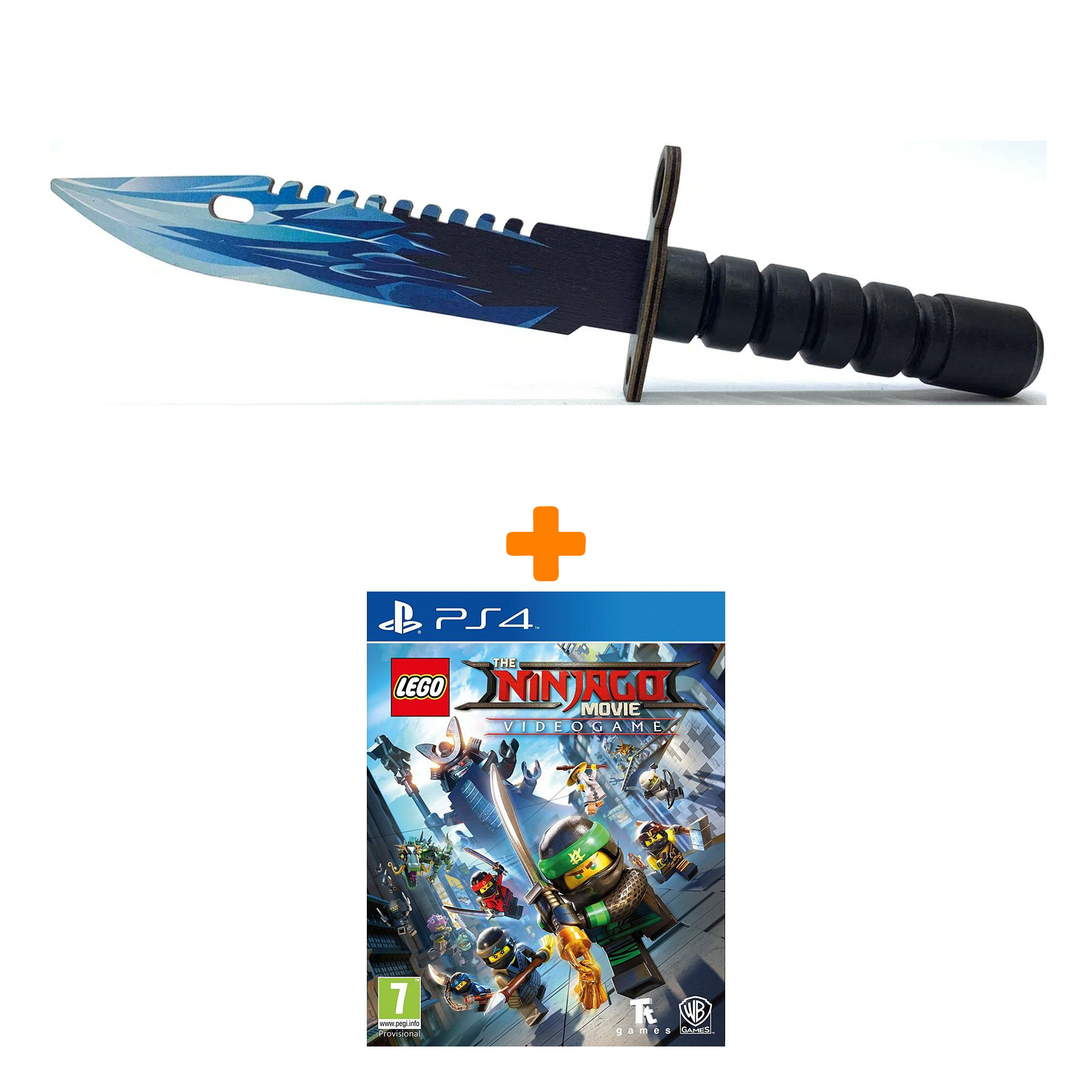 

Набор LEGO: Ниндзяго Фильм. Видеоигра [PS4, русские субтитры] + Оружие игровое штык-нож М9 Байонет 2 Драгон Гласс деревянный