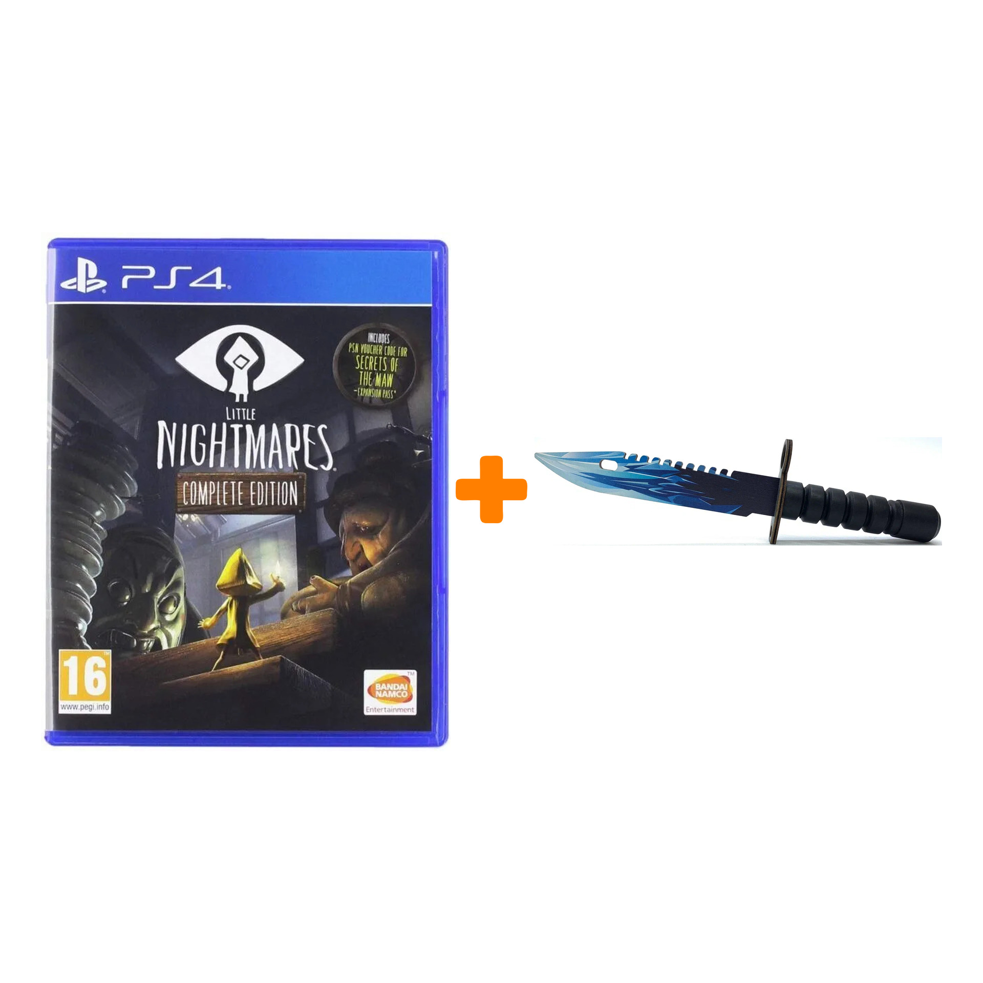 

Набор Little Nightmares. Complete Edition [PS4, русские субтитры] + Оружие игровое штык-нож М9 Байонет 2 Драгон Гласс деревянный