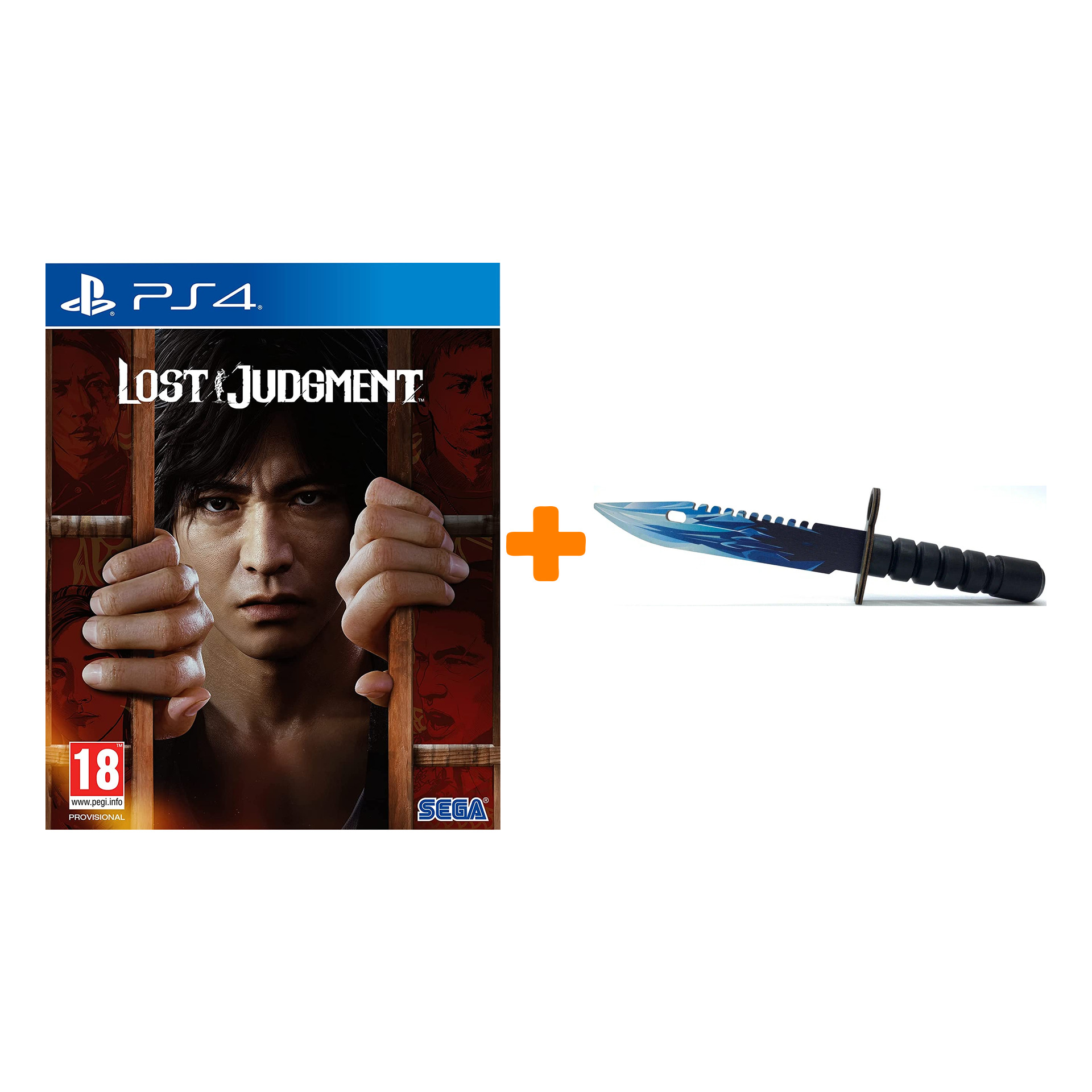 

Набор Lost Judgment [PS4, английская версия] + Оружие игровое штык-нож М9 Байонет 2 Драгон Гласс деревянный