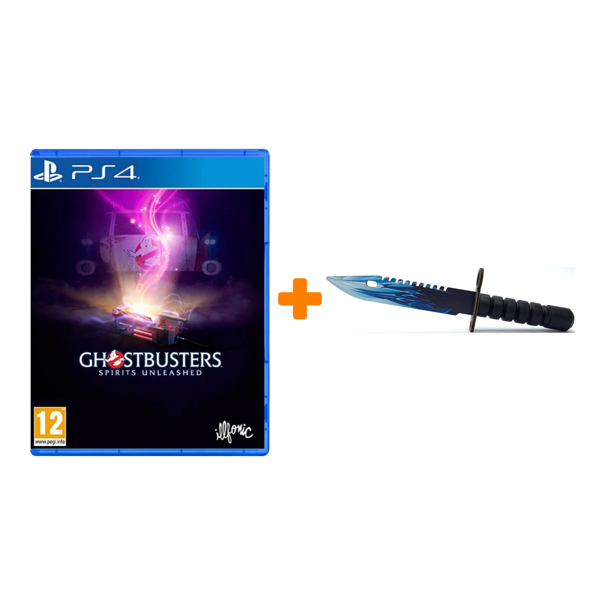

Набор Ghostbusters: Spirits Unleashed [PS4, русские субтитры] + Оружие игровое штык-нож М9 Байонет 2 Драгон Гласс деревянный