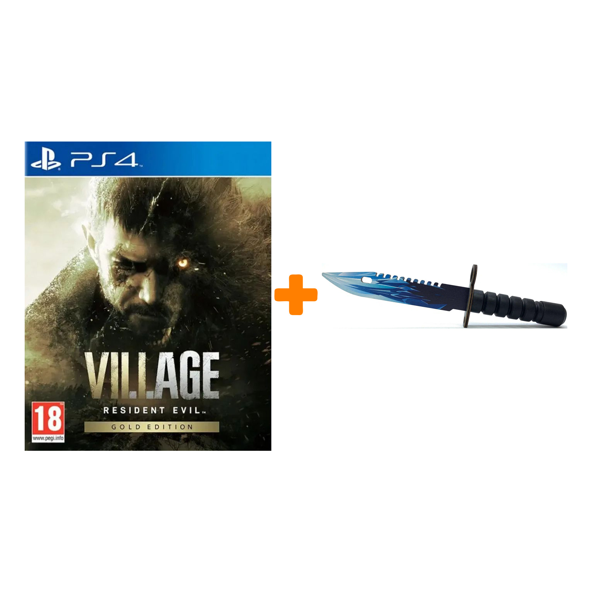 

Набор Resident Evil Village. Gold Edition [PS4, русская версия] + Оружие игровое штык-нож М9 Байонет 2 Драгон Гласс деревянный