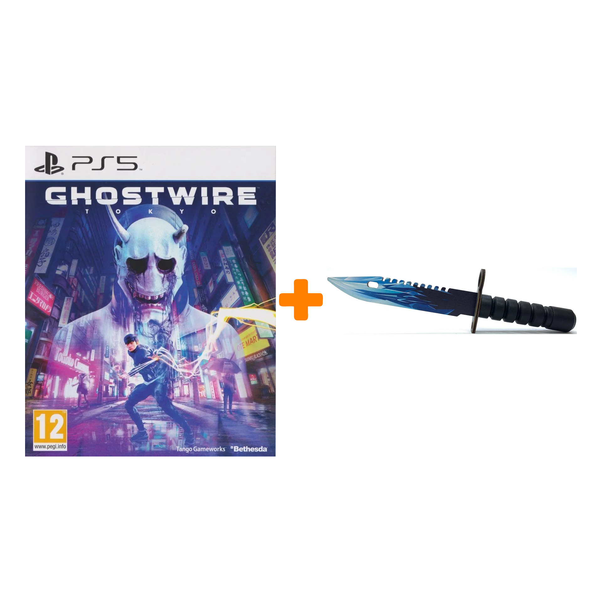 

Набор Ghostwire: Tokyo [PS5, русские субтитры] + Оружие игровое штык-нож М9 Байонет 2 Драгон Гласс деревянный