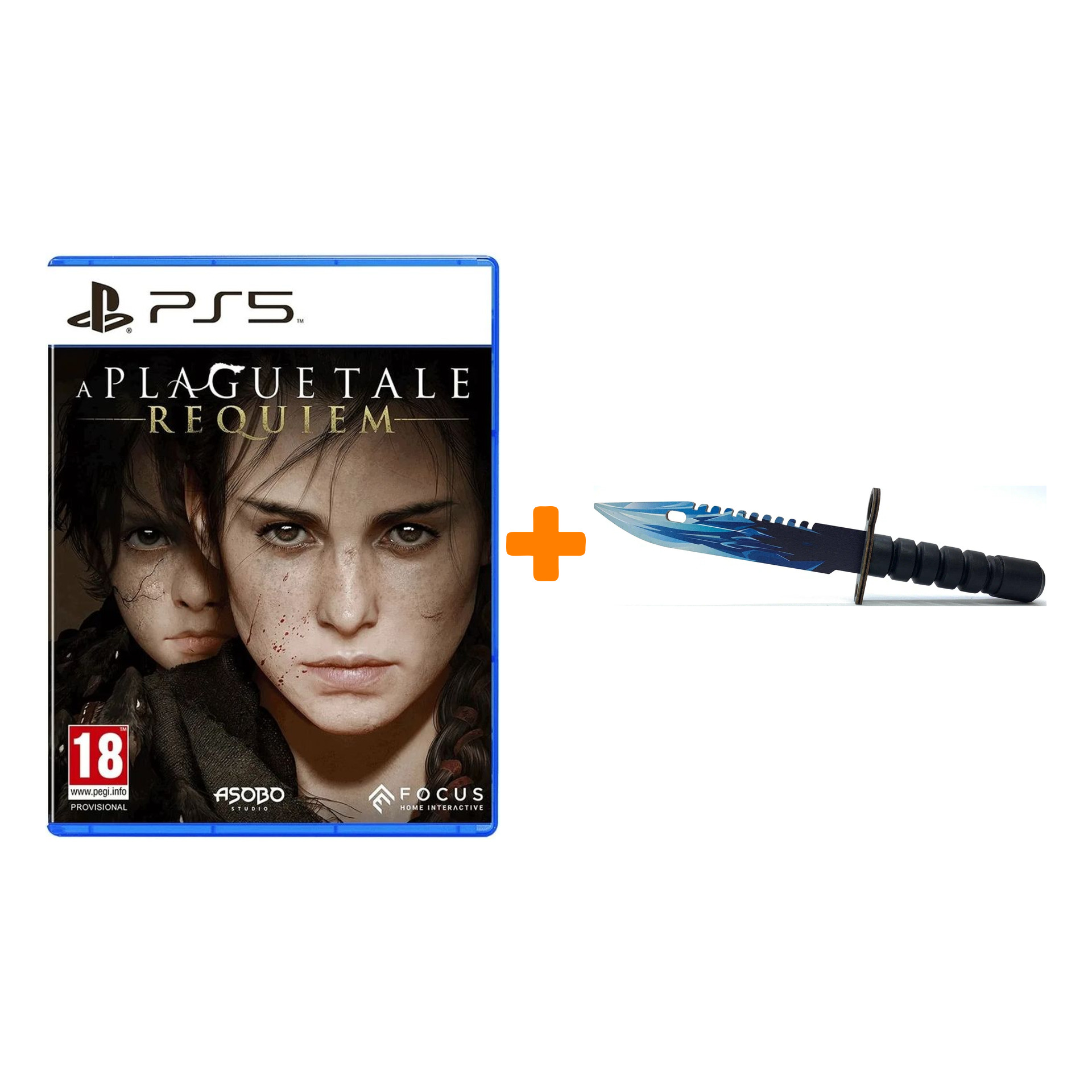 

Набор A Plague Tale: Requiem [PS5, русские субтитры] + Оружие игровое штык-нож М9 Байонет 2 Драгон Гласс деревянный