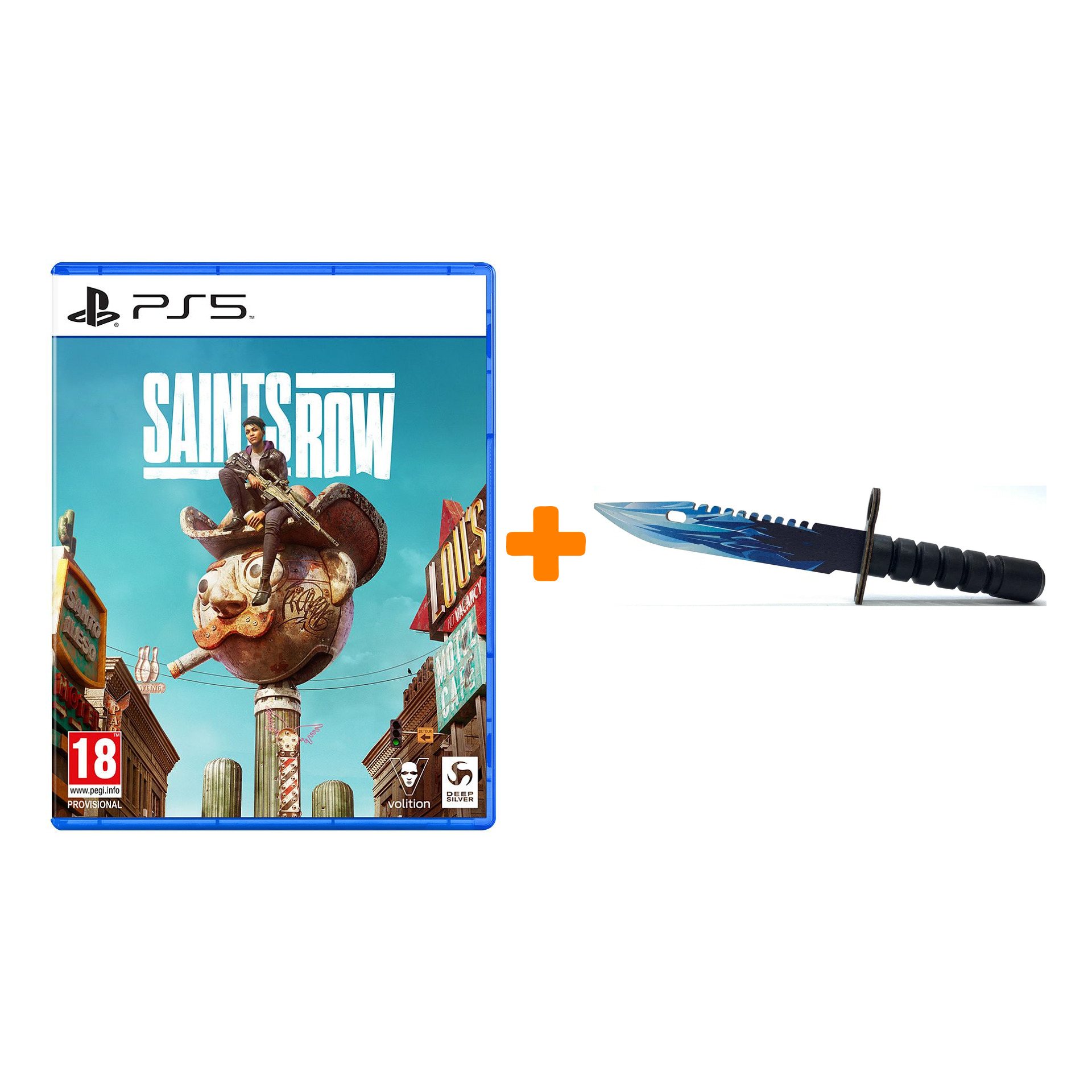 

Набор Saints Row. Day One Edition [PS5, русские субтитры] + Оружие игровое штык-нож М9 Байонет 2 Драгон Гласс деревянный