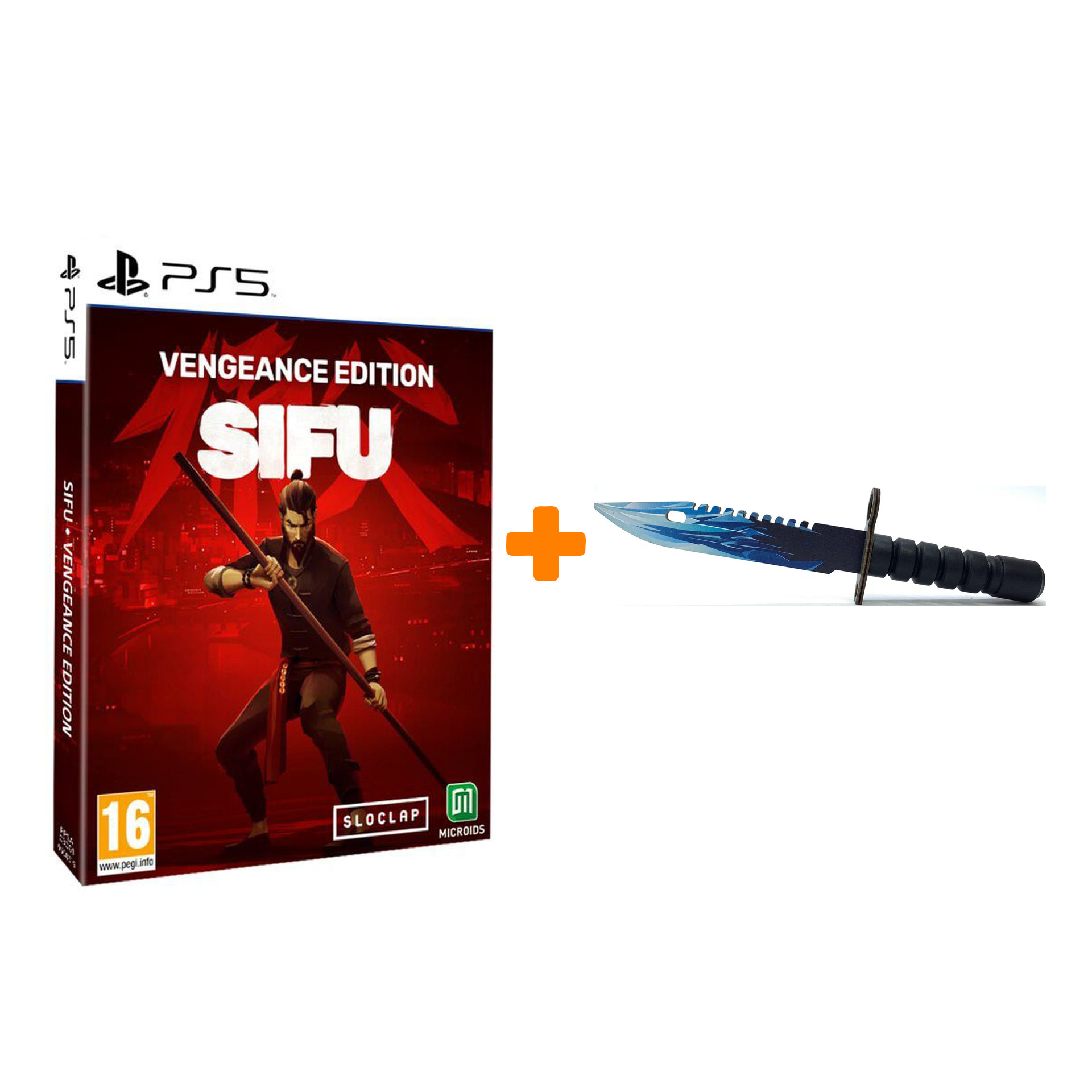 

Набор SIFU. Лимитированное издание [PS5, русские субтитры] + Оружие игровое штык-нож М9 Байонет 2 Драгон Гласс деревянный