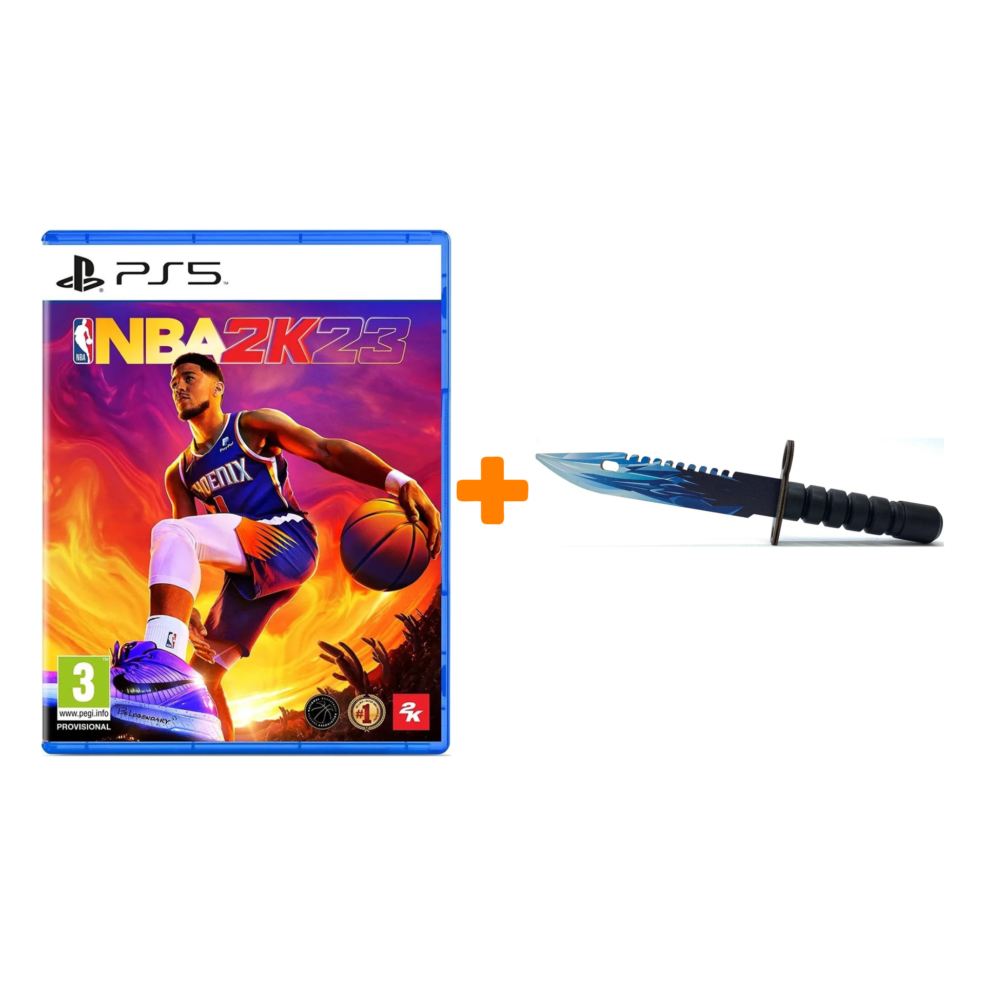 

Набор NBA 2K23 [PS5, английская версия] + Оружие игровое штык-нож М9 Байонет 2 Драгон Гласс деревянный