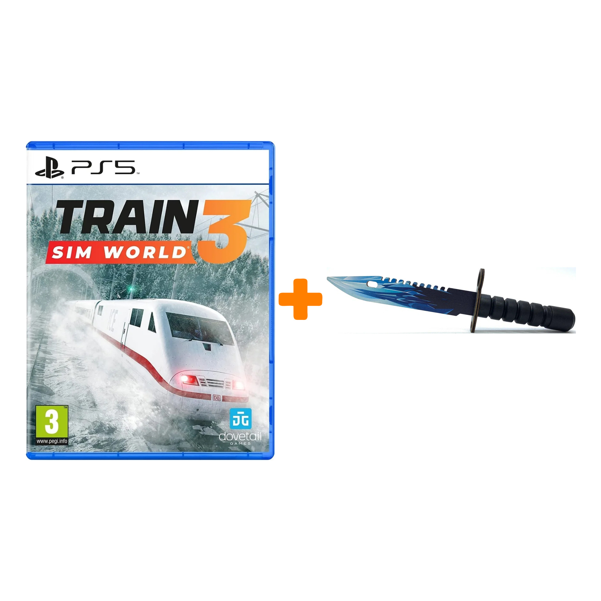 

Набор Train Sim World 3 [PS5, русские субтитры] + Оружие игровое штык-нож М9 Байонет 2 Драгон Гласс деревянный