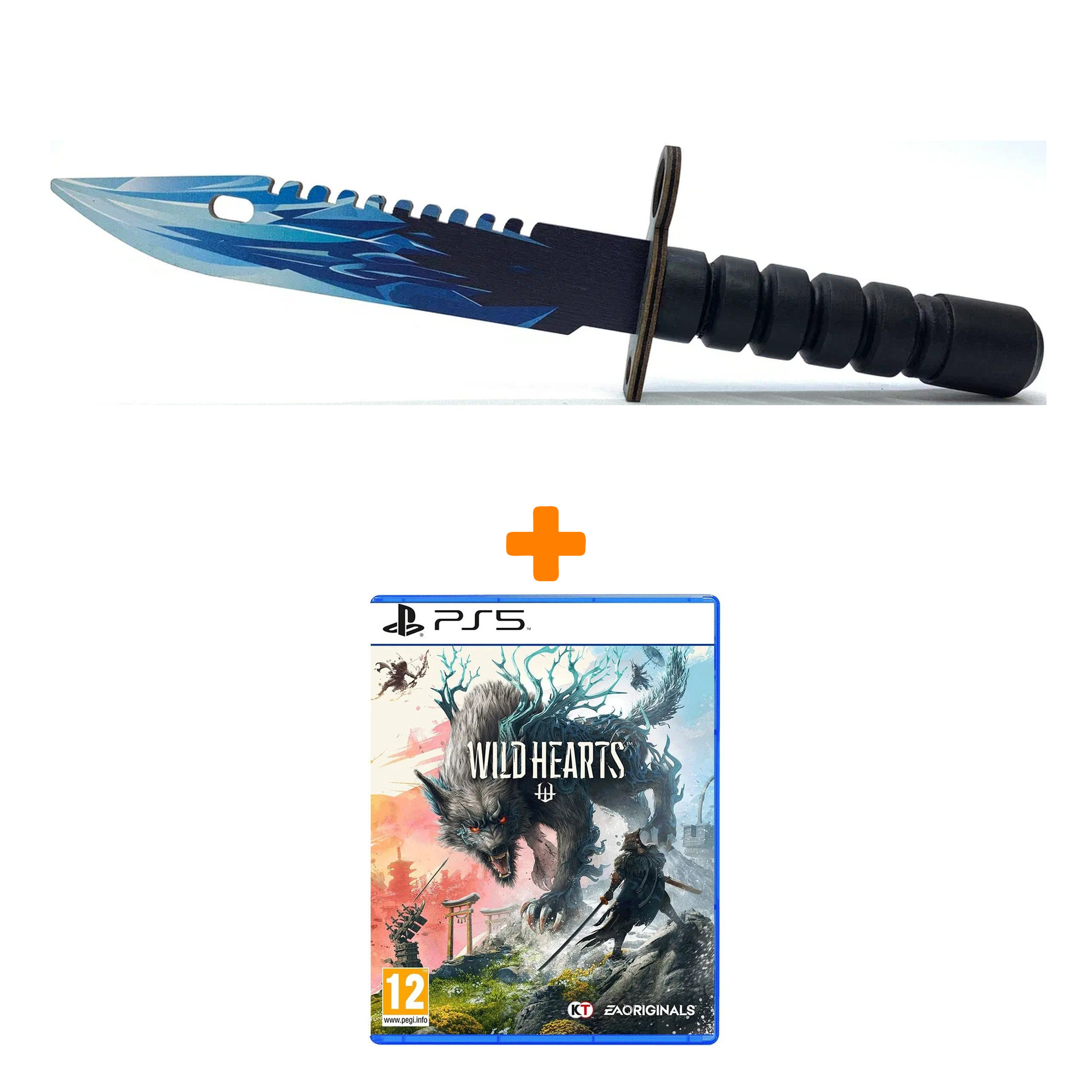 

Набор Wild Hearts [PS5, английская версия] + Оружие игровое штык-нож М9 Байонет 2 Драгон Гласс деревянный