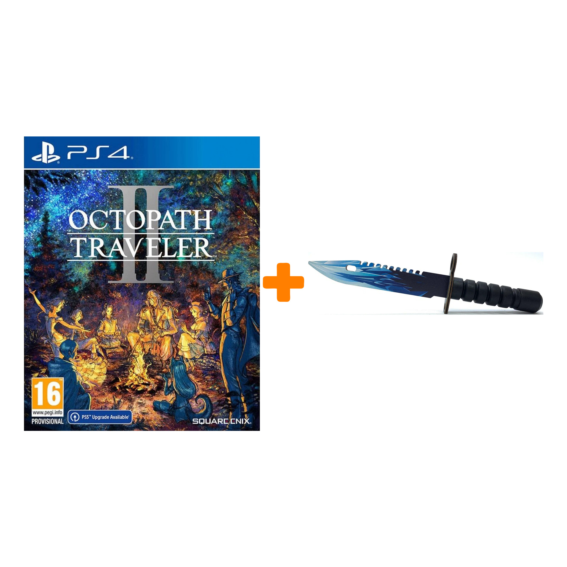

Набор Octopath Traveler II [PS4, английская версия] + Оружие игровое штык-нож М9 Байонет 2 Драгон Гласс деревянный
