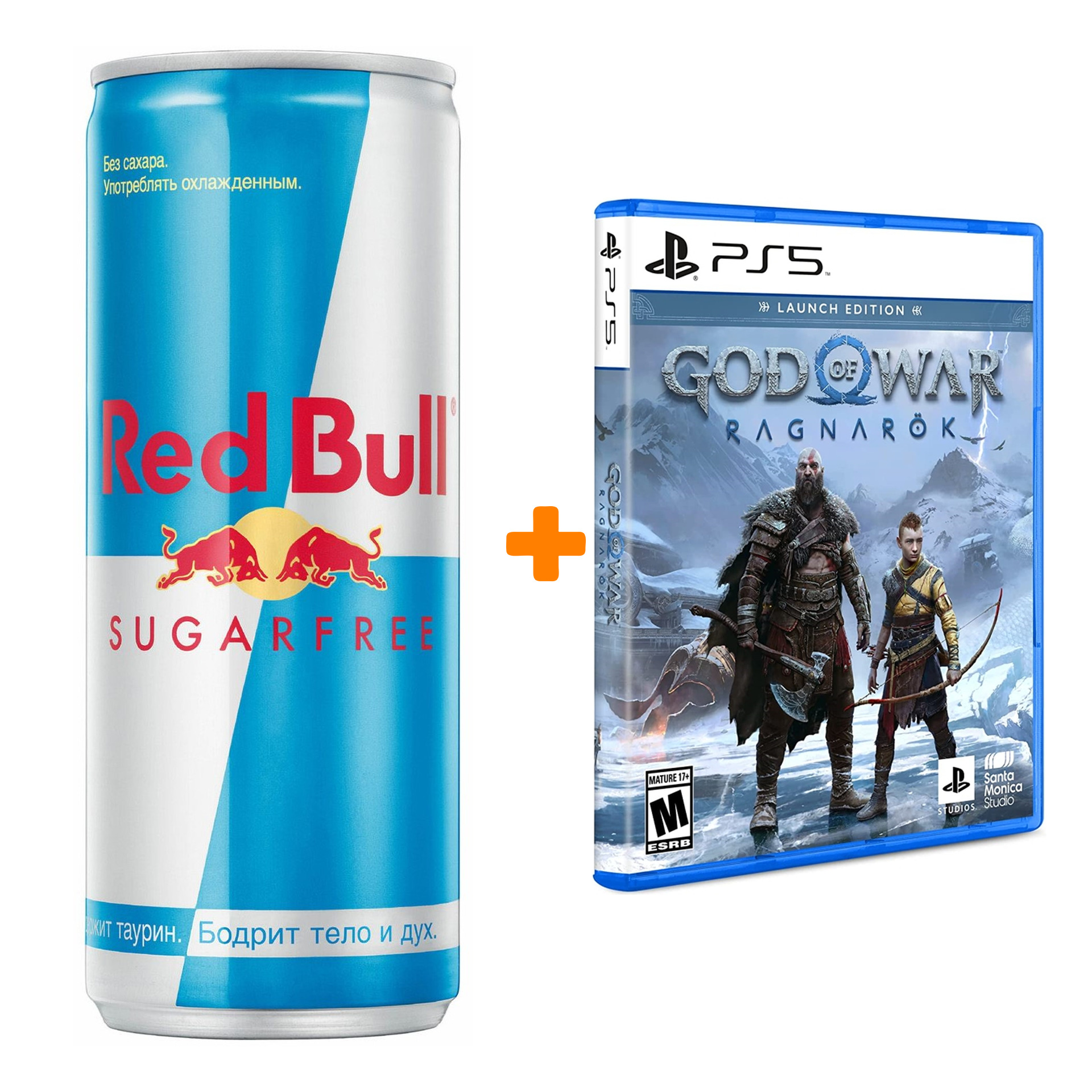 

Набор God of War: Ragnarok. Launch Edition [PS5, русские субтитры] + Напиток энергетический Red Bull Без сахара 250мл