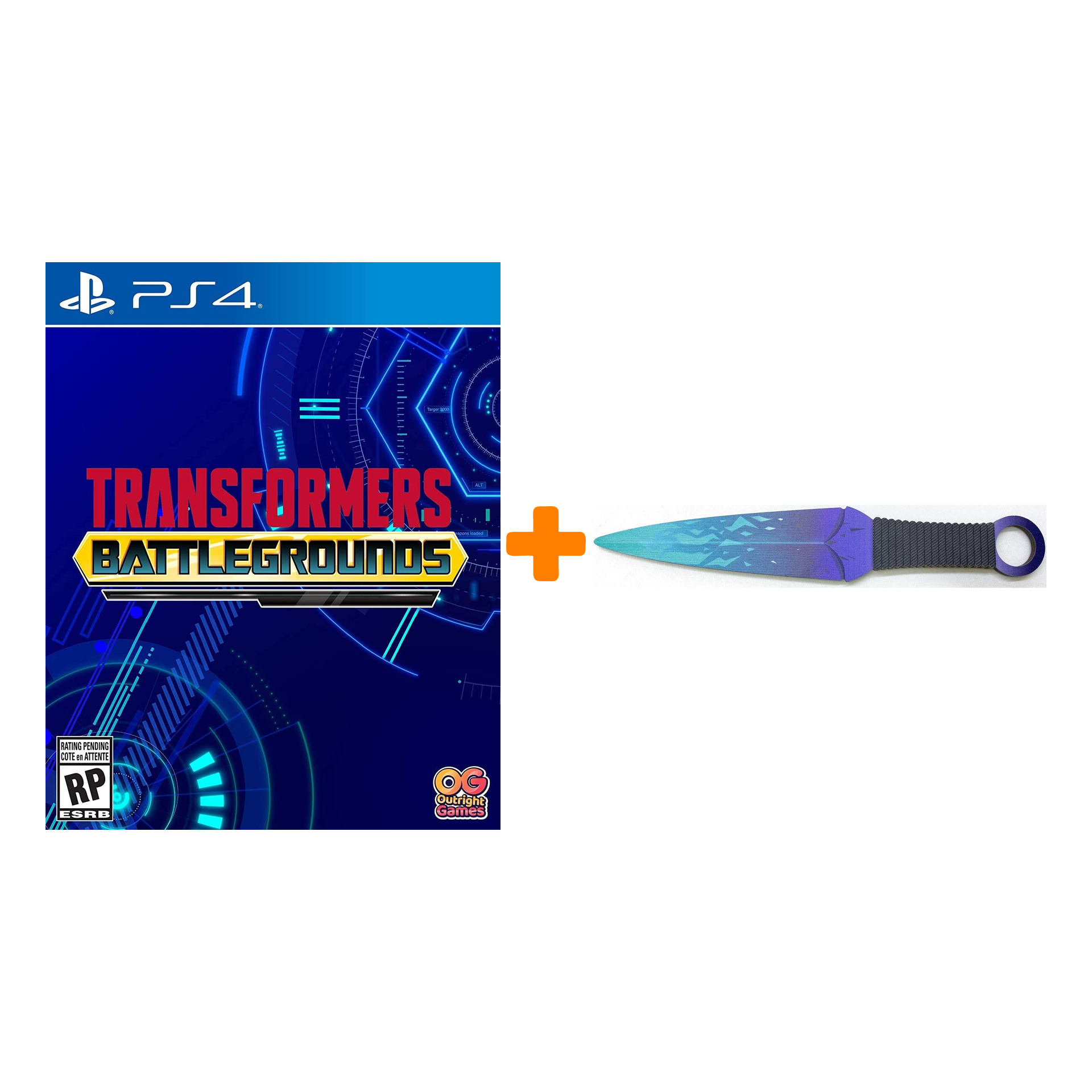 

Набор Transformers: Battlegrounds [PS4, русские субтитры] + Оружие игровое нож Кунай 2 Холодное пламя деревянный