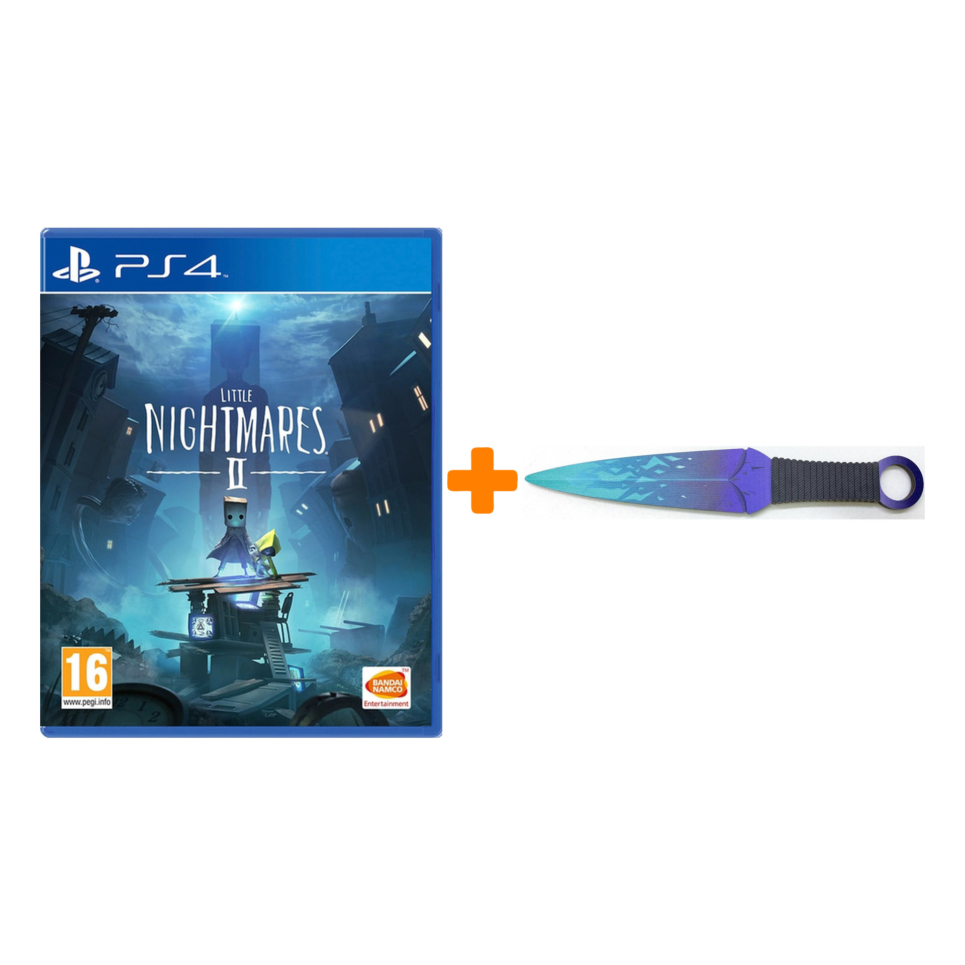 

Набор Little Nightmares II [PS4, русские субтитры] + Оружие игровое нож Кунай 2 Холодное пламя деревянный