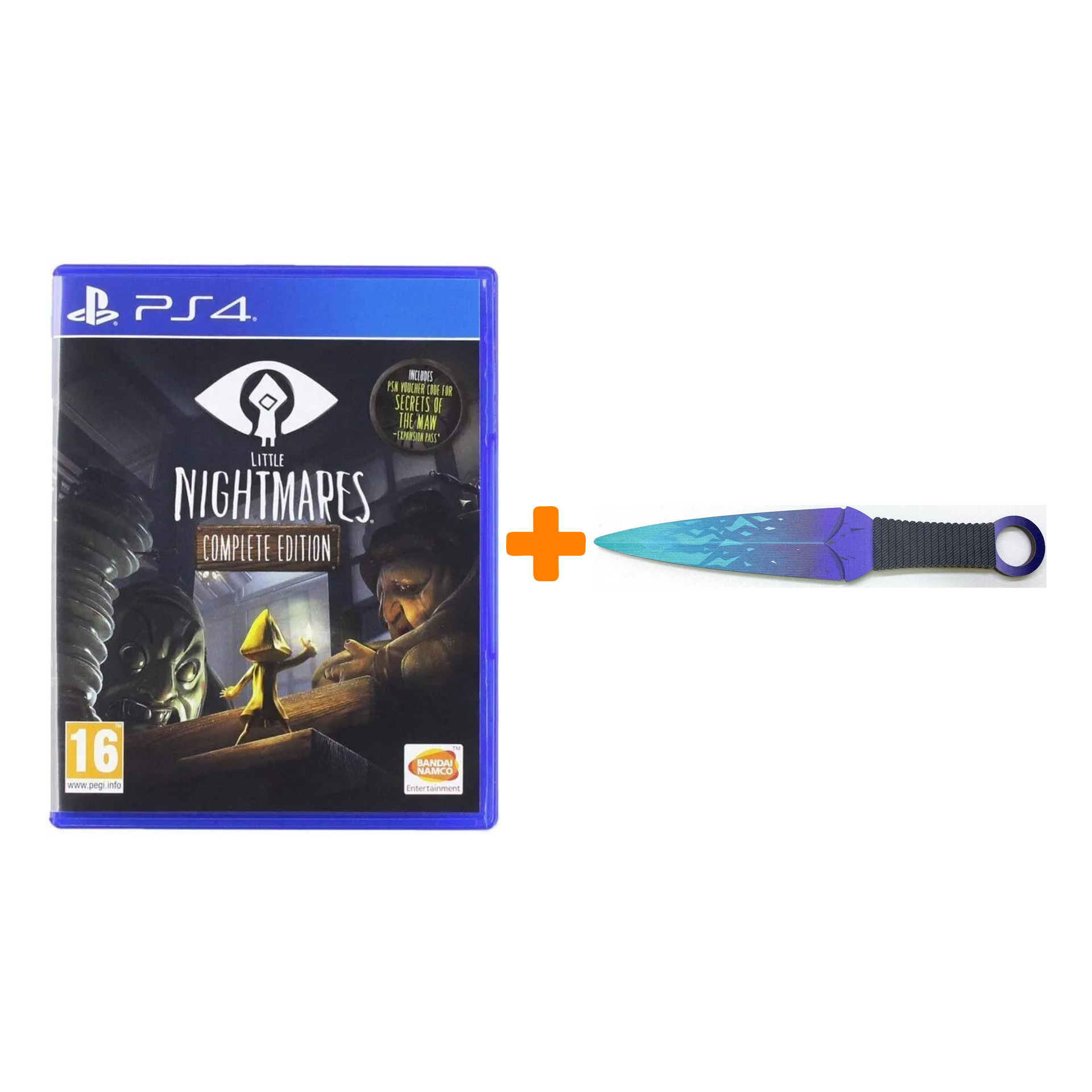 

Набор Little Nightmares. Complete Edition [PS4, русские субтитры] + Оружие игровое нож Кунай 2 Холодное пламя деревянный