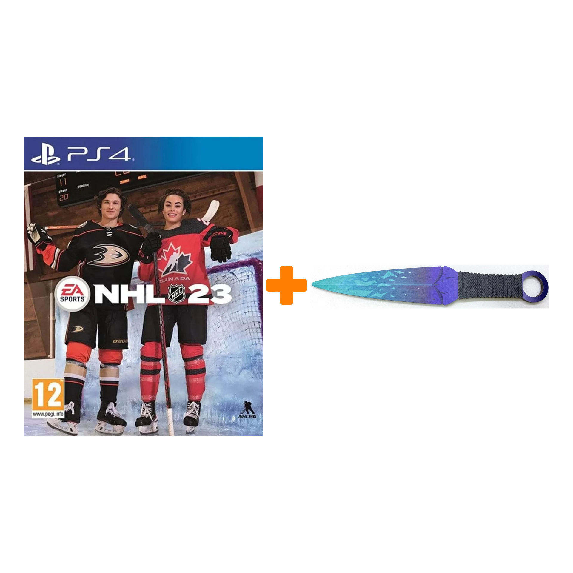 

Набор NHL 23 [PS4, английская версия] + Оружие игровое нож Кунай 2 Холодное пламя деревянный