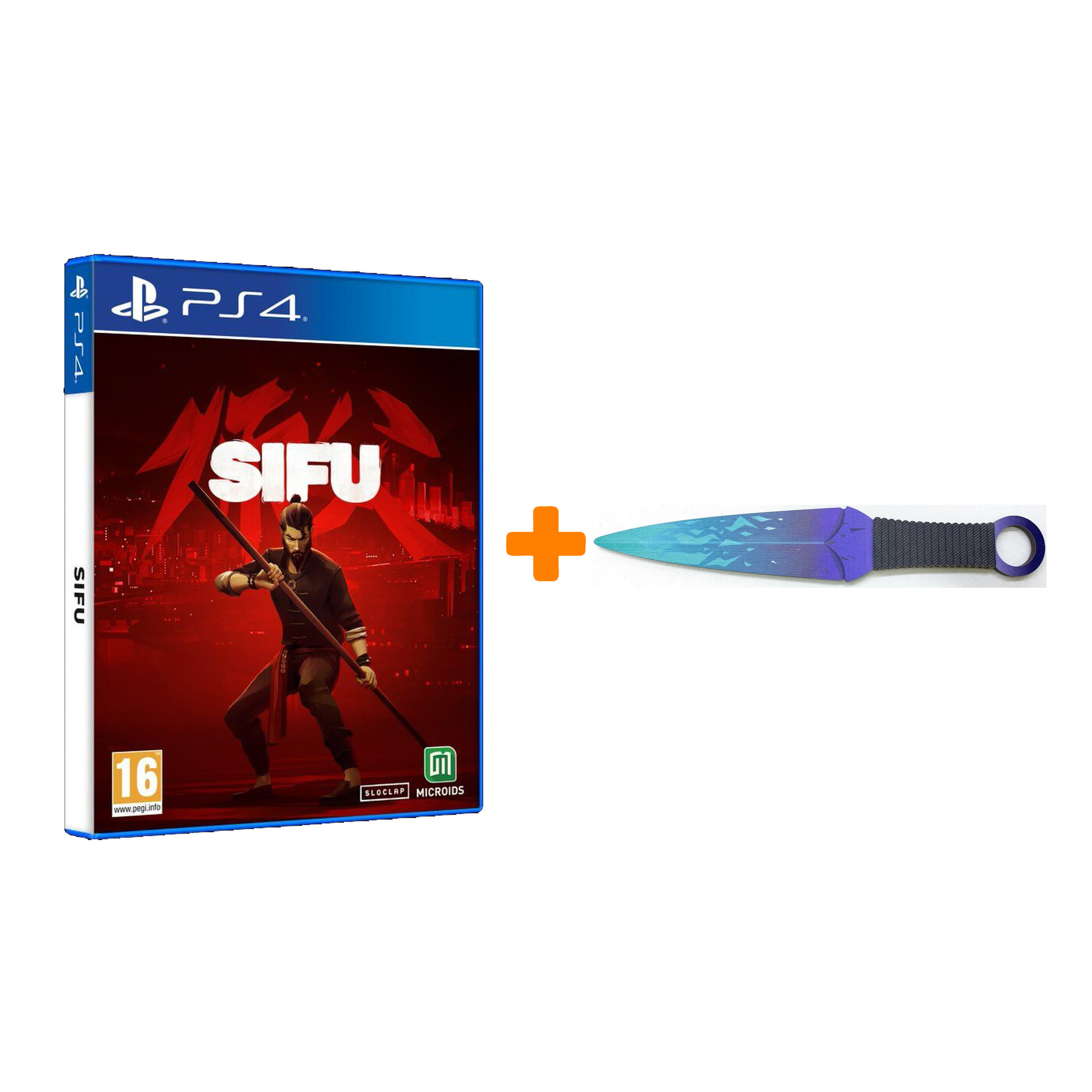 

Набор SIFU [PS4, русские субтитры] + Оружие игровое нож Кунай 2 Холодное пламя деревянный