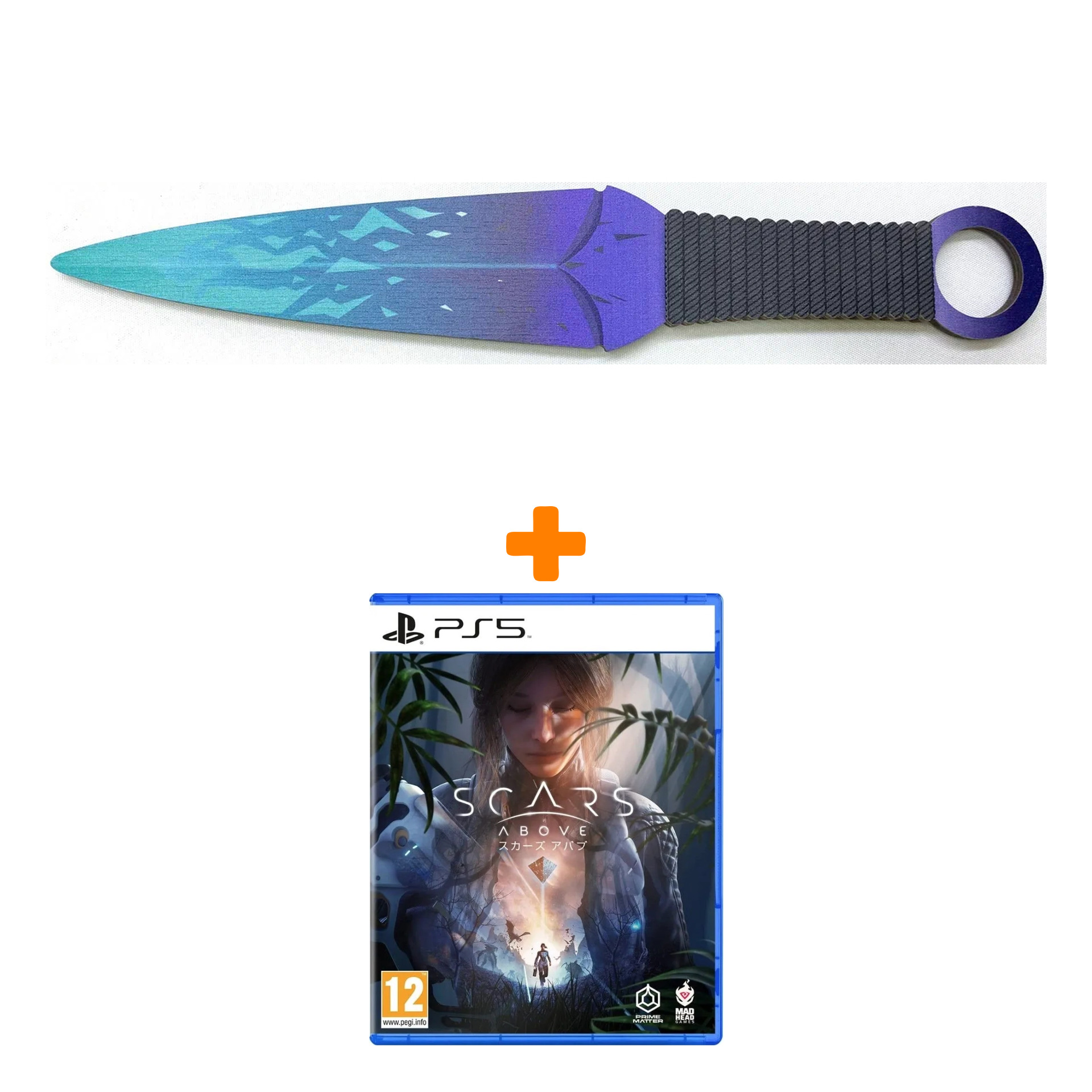 

Набор Scars Above [PS5, русские субтитры] + Оружие игровое нож Кунай 2 Холодное пламя деревянный