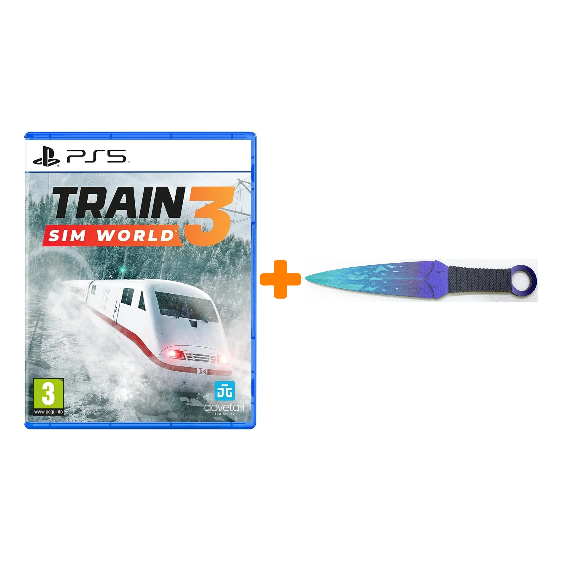 

Набор Train Sim World 3 [PS5, русские субтитры] + Оружие игровое нож Кунай 2 Холодное пламя деревянный