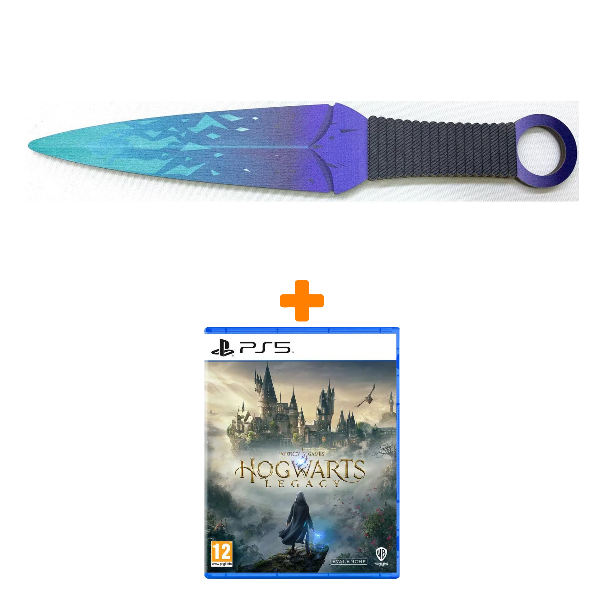 

Набор Hogwarts Legacy [PS5, русские субтитры] + Оружие игровое нож Кунай 2 Холодное пламя деревянный