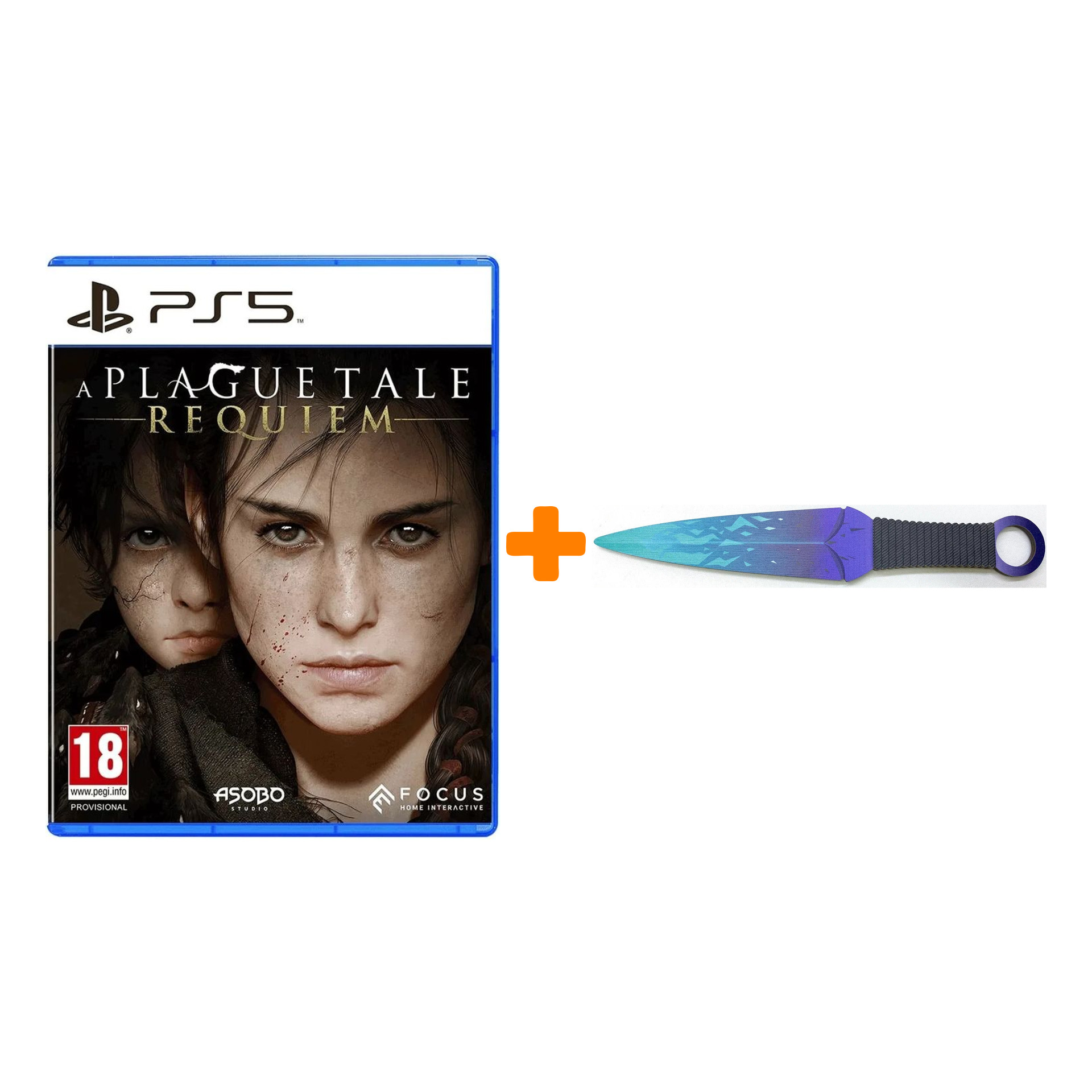 

Набор A Plague Tale: Requiem [PS5, русские субтитры] + Оружие игровое нож Кунай 2 Холодное пламя деревянный