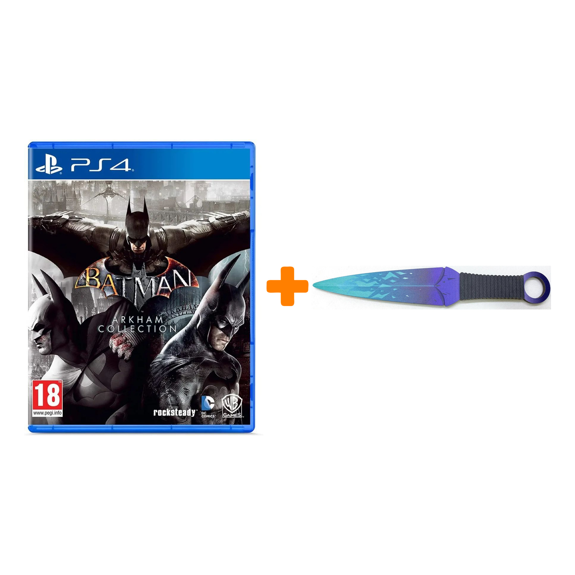 

Набор Batman: Arkham Collection [PS4, русские субтитры] + Оружие игровое нож Кунай 2 Холодное пламя деревянный