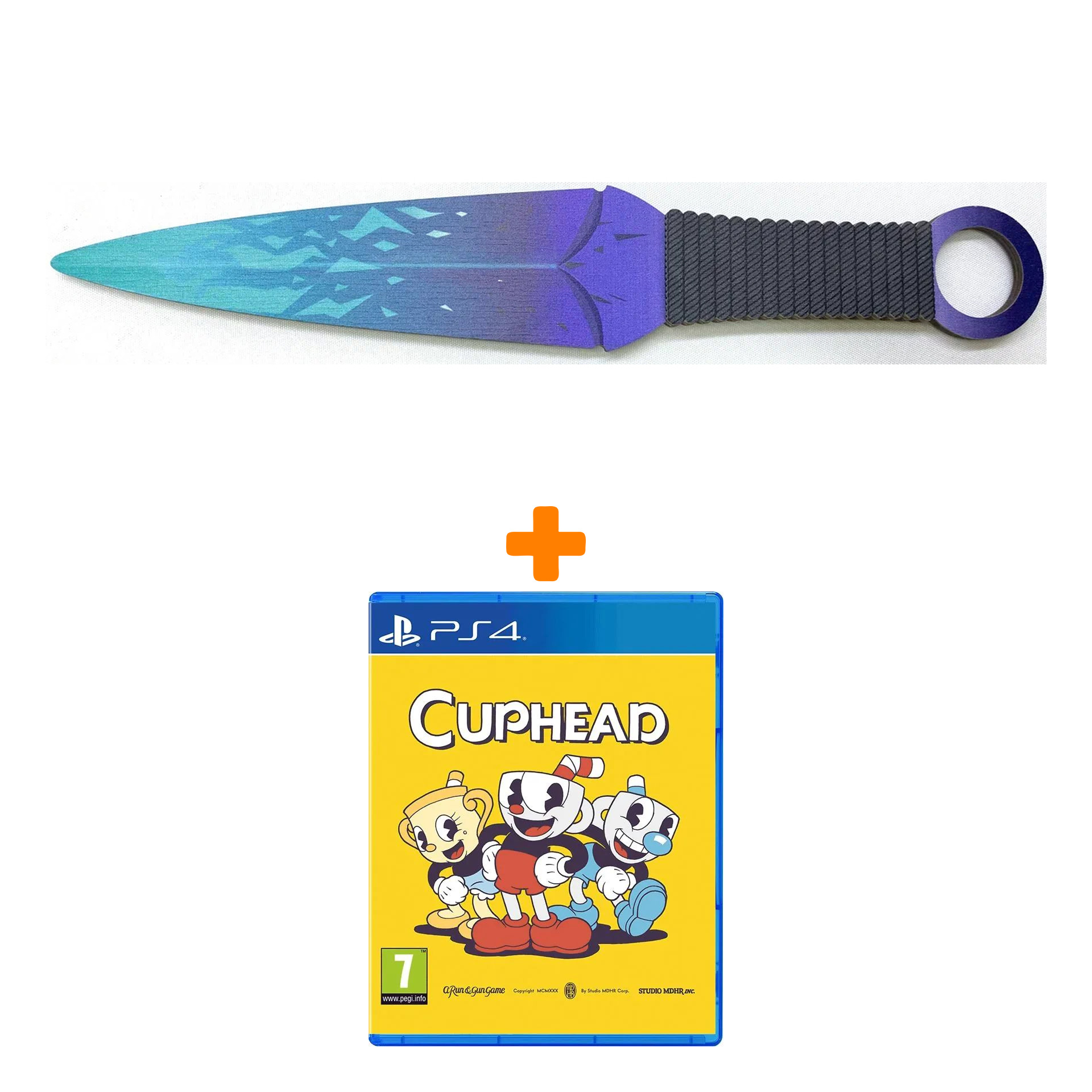 

Набор Cuphead [PS4, русские субтитры] + Оружие игровое нож Кунай 2 Холодное пламя деревянный